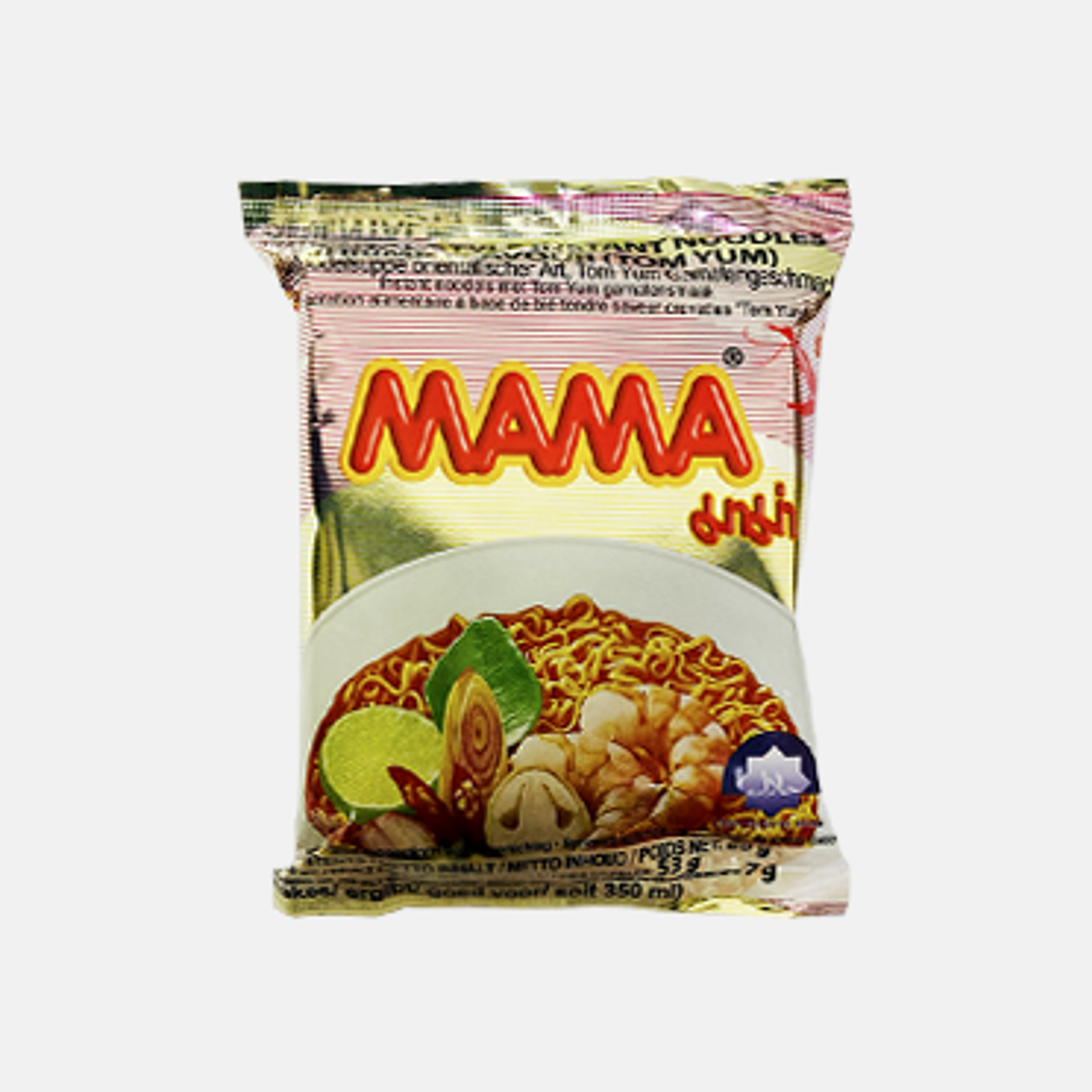 MAMA Instant Nudeln mit Garnelen Tom-Yum Geschmack 60g – Exotisch & Würzig