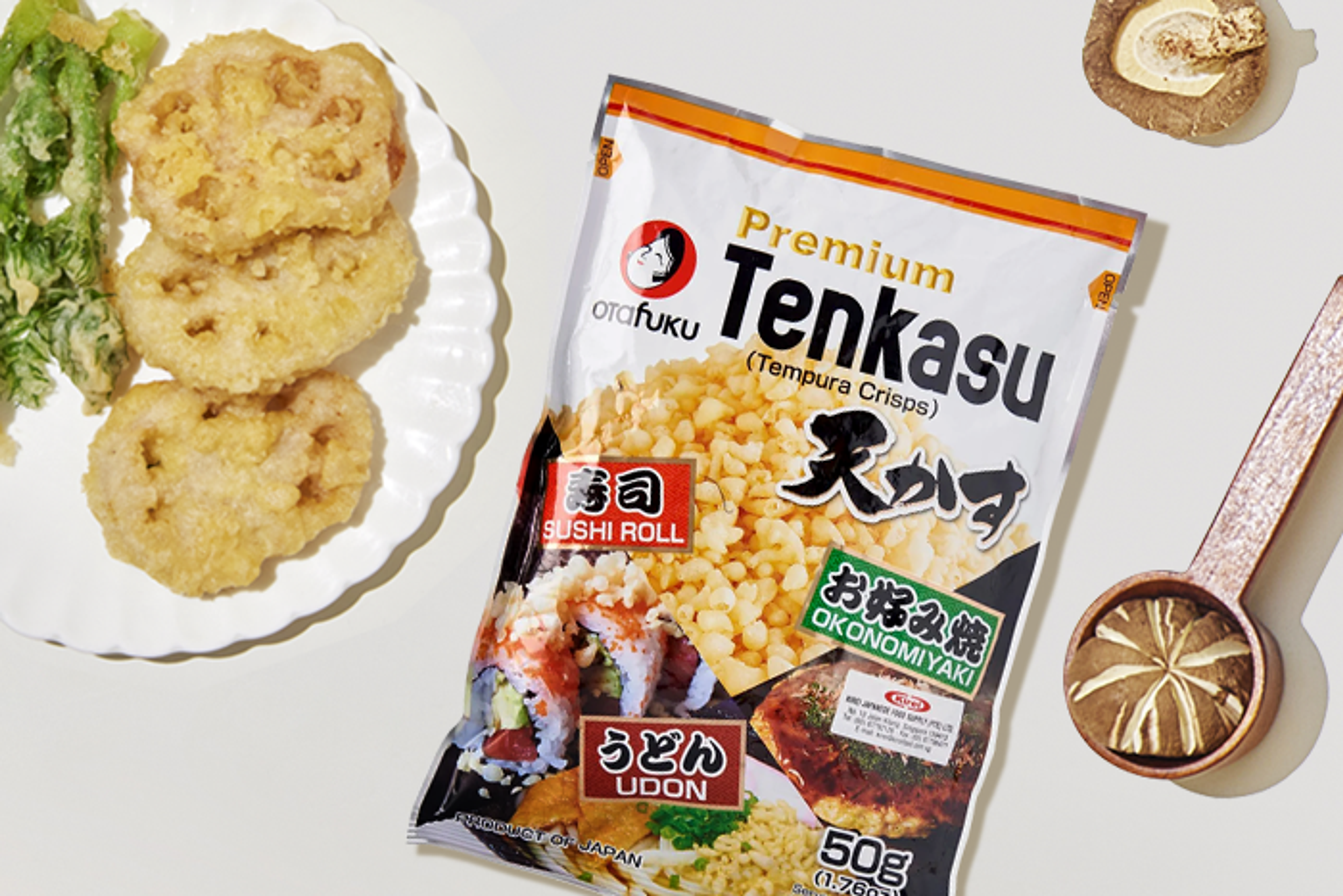 Premium Tenkasu Tempura Crisps 50g – Knuspriges Tempura-Topper-Erlebnis