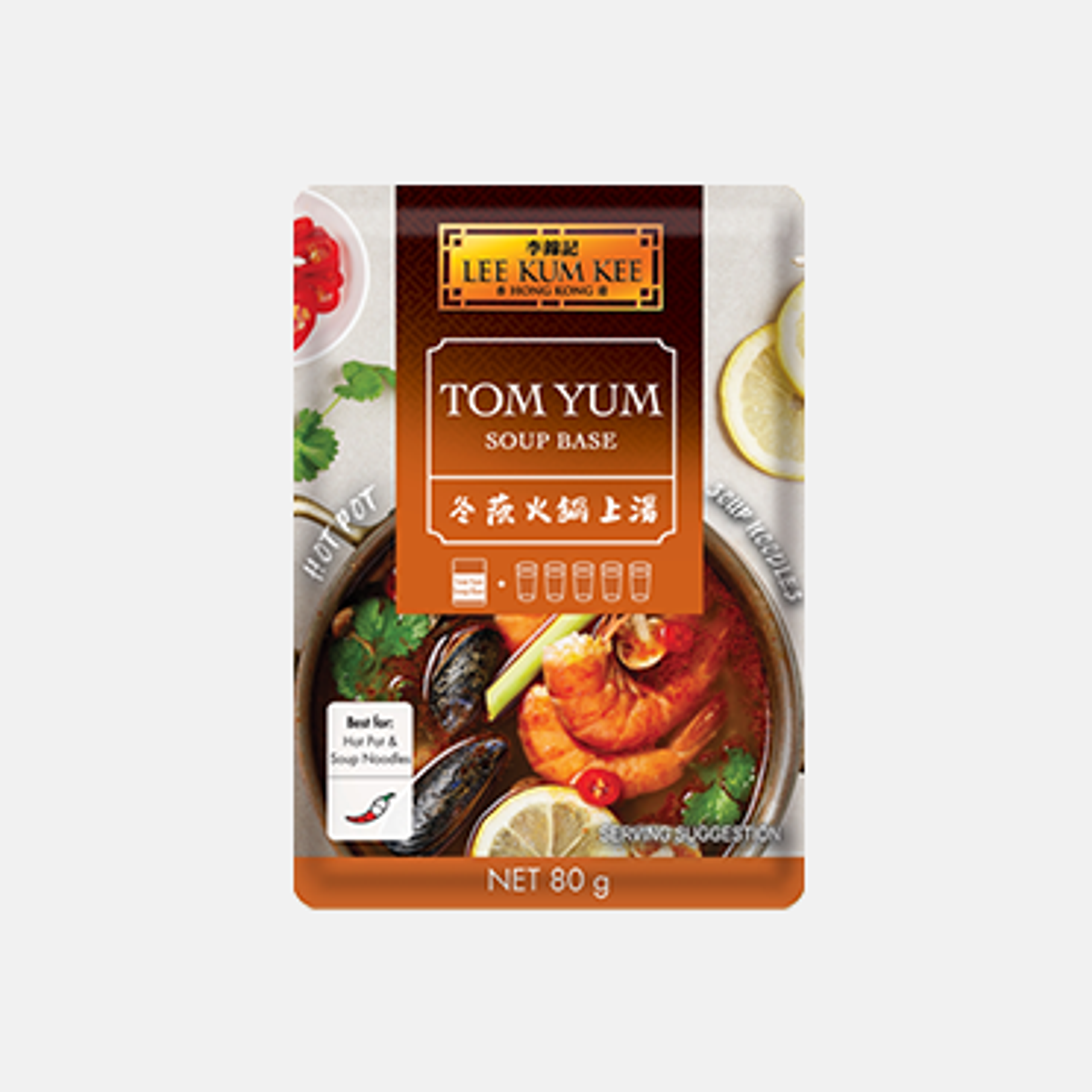 LEE KUM KEE Tom Yum Soup Base 80g | Einfach thailändisch kochen