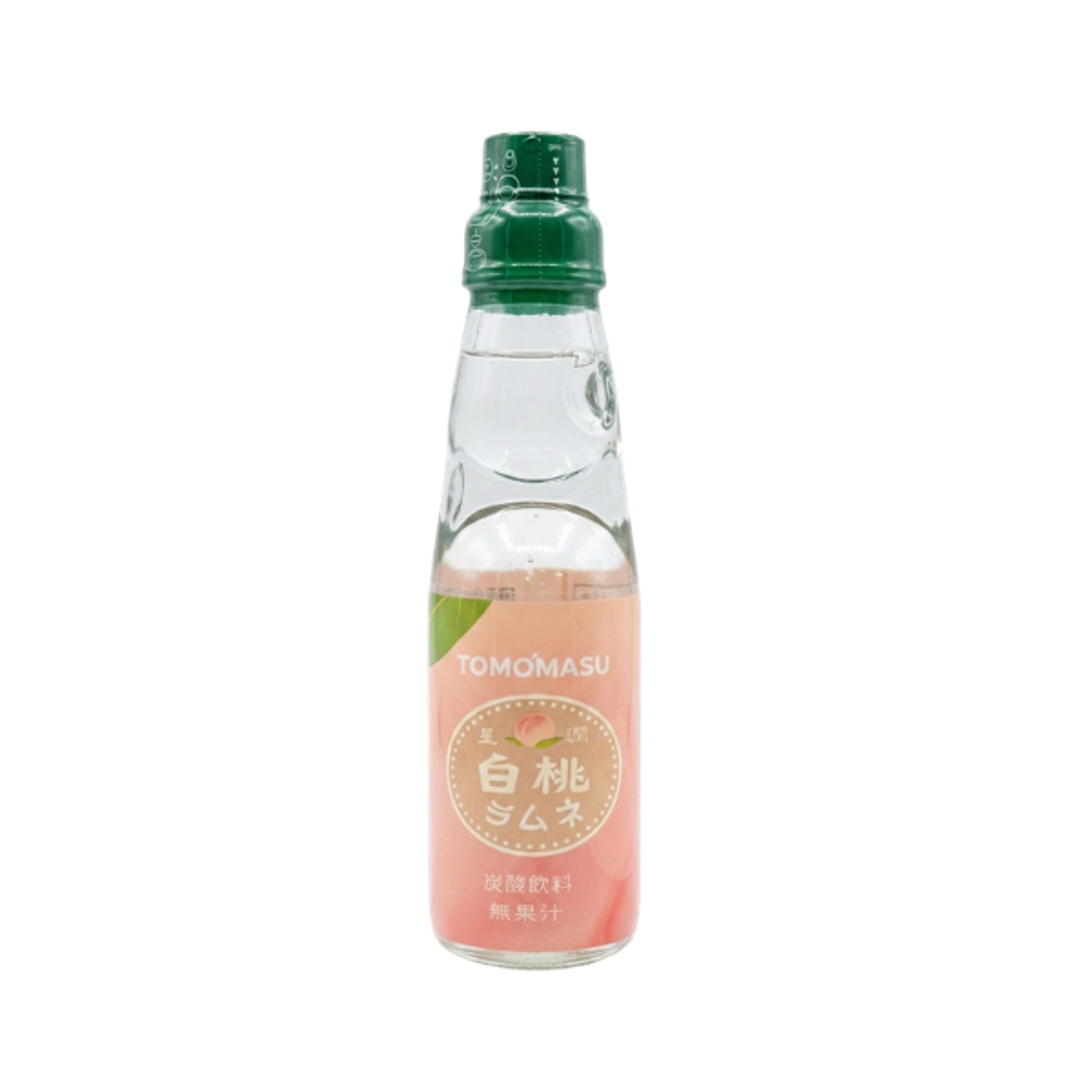TOMOMASU Hakuto Ramune 200ml | Japanese White Peach Ramune Soda