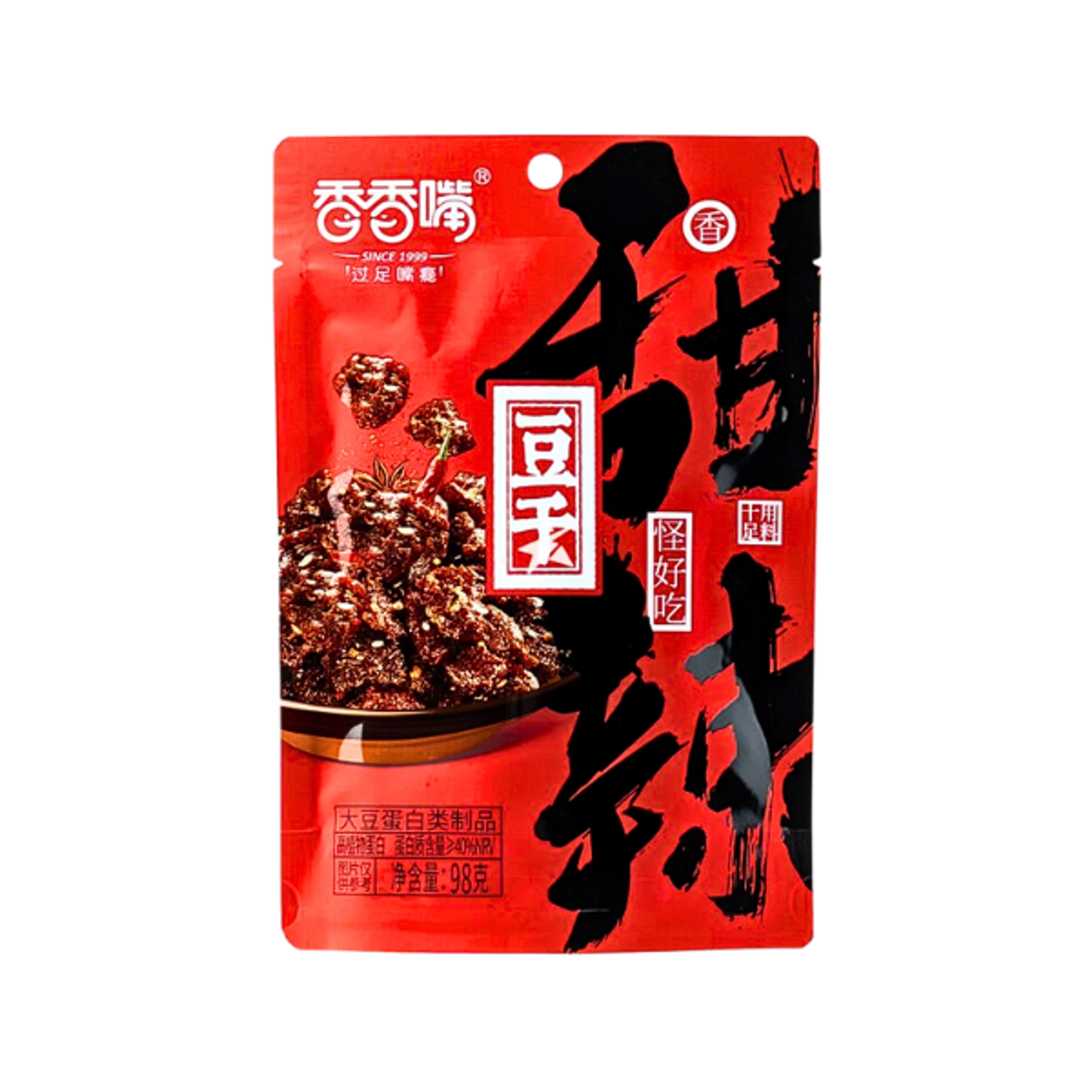 JOYTOFU Tofu Snack Sweet Spicy Flavor 98g | Süß-scharfer Tofu-Snack mit Chili und Sesam