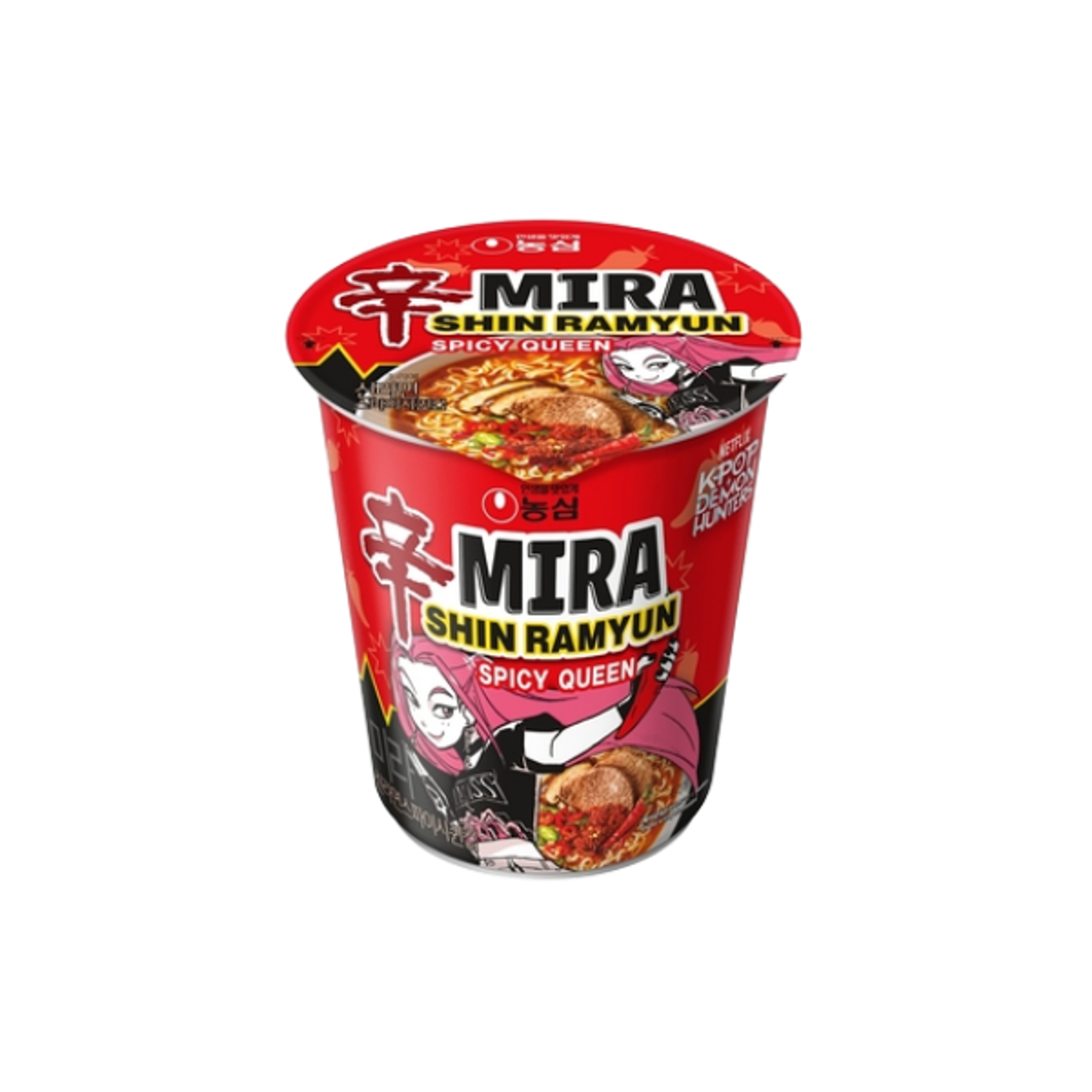 NONGSHIM KPOP DEMON HUNTERS Shin Ramyun Mini Cup 65g | Scharfe Koreanische Cup Noodles