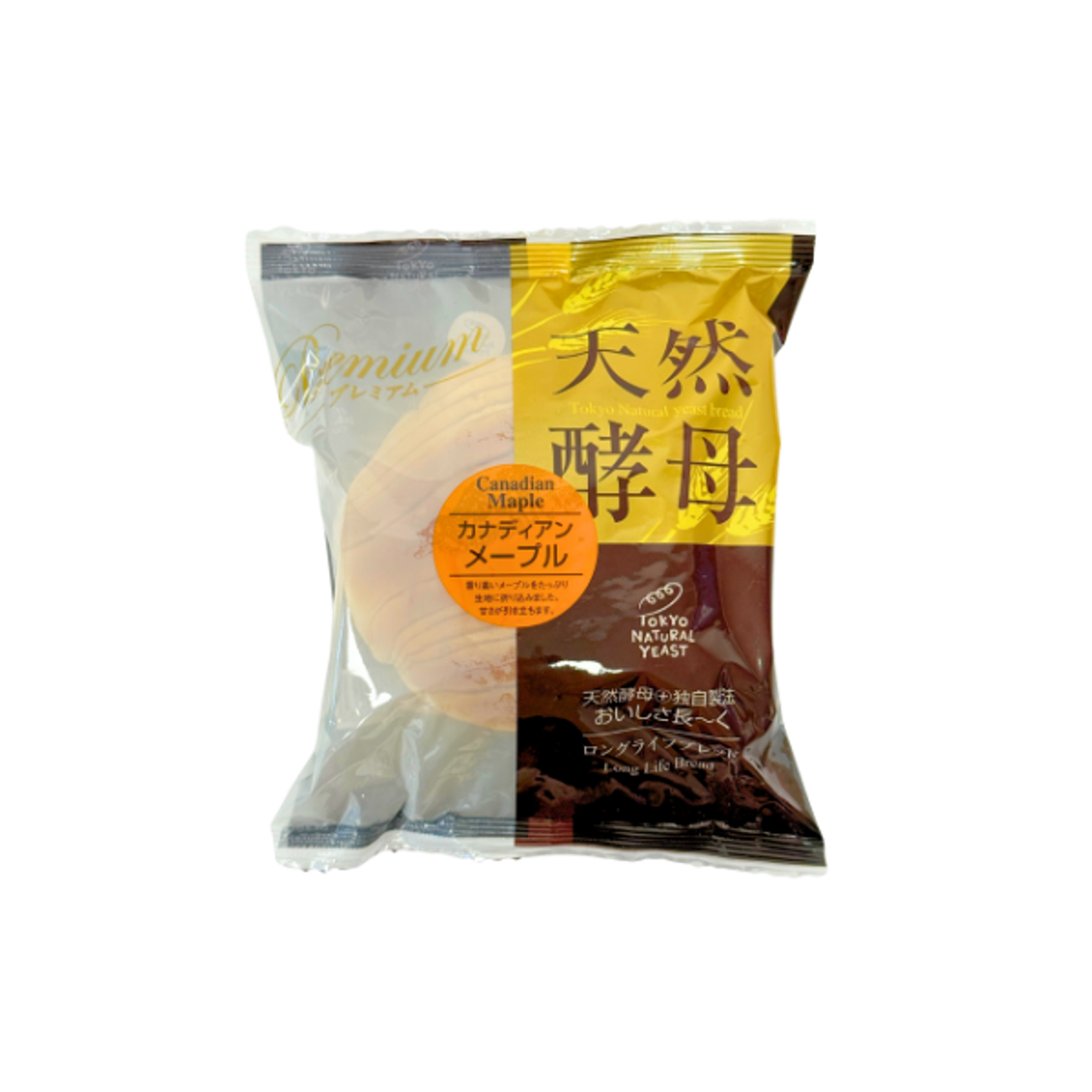 TOKYO NATURAL YEAST Kanadisches Ahornbrot 95g | Weiches japanisches Hefegebäck mit feinem Ahornaroma