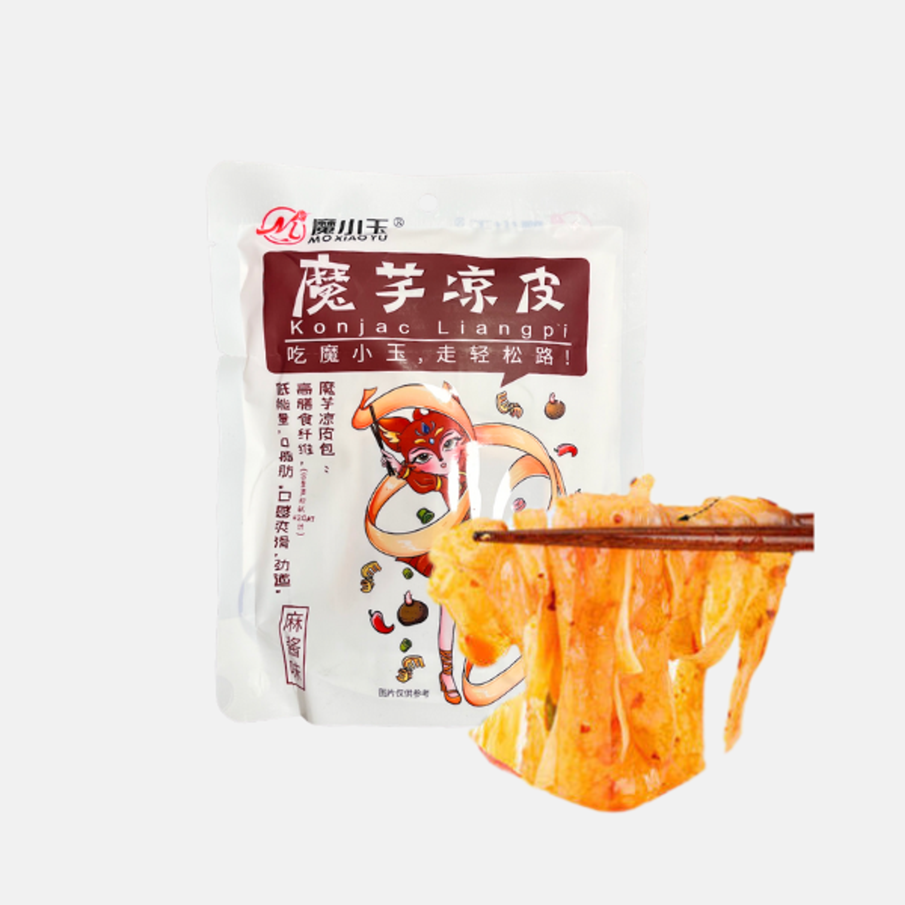 MXY Konjac Noodles with Sesame Sauce 254g - Low-Fat, Fiber-Rich & Vegan