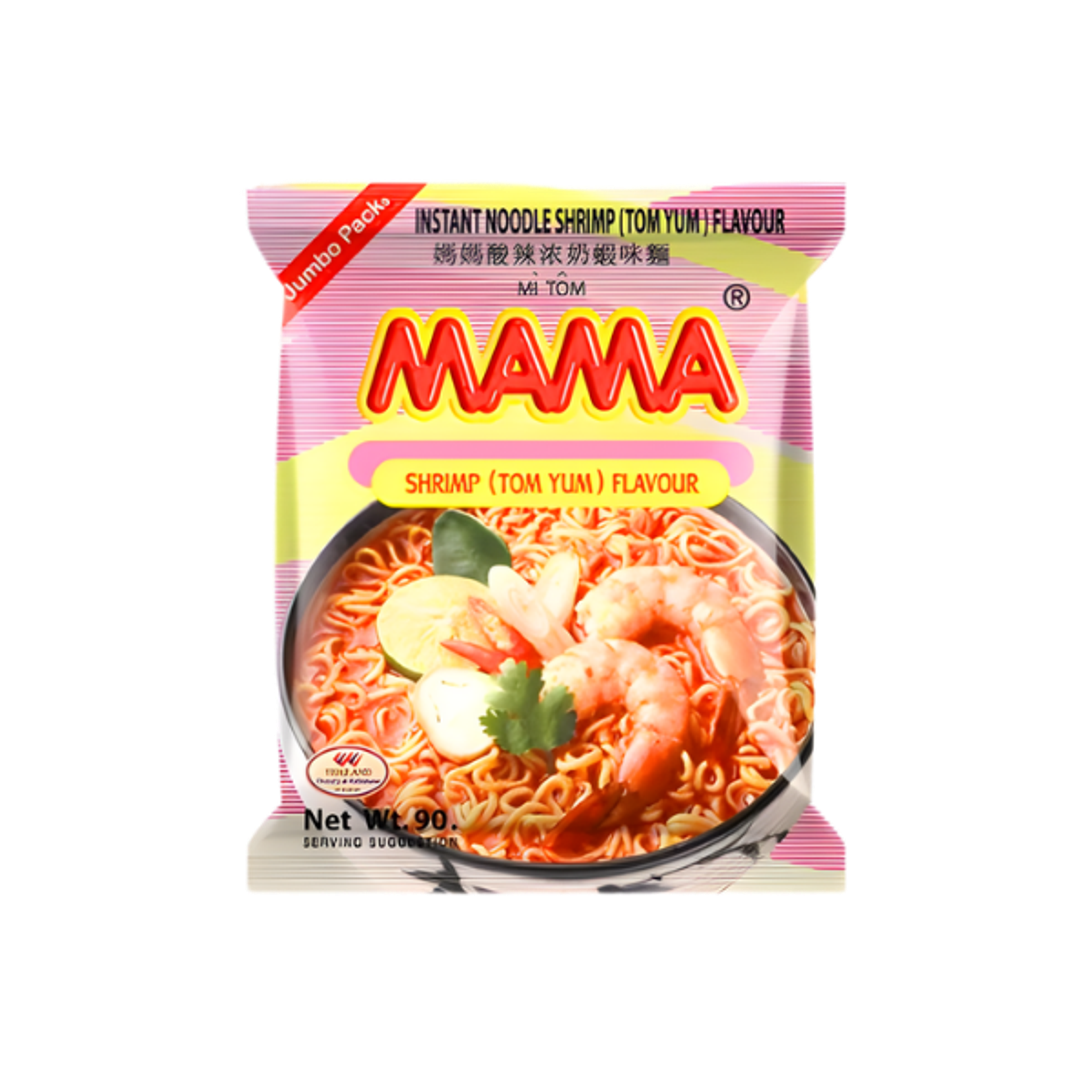 MAMA Tom Yum Garnelen 90g | Thai Instant Nudeln mit würzig-säuerlichem Geschmack