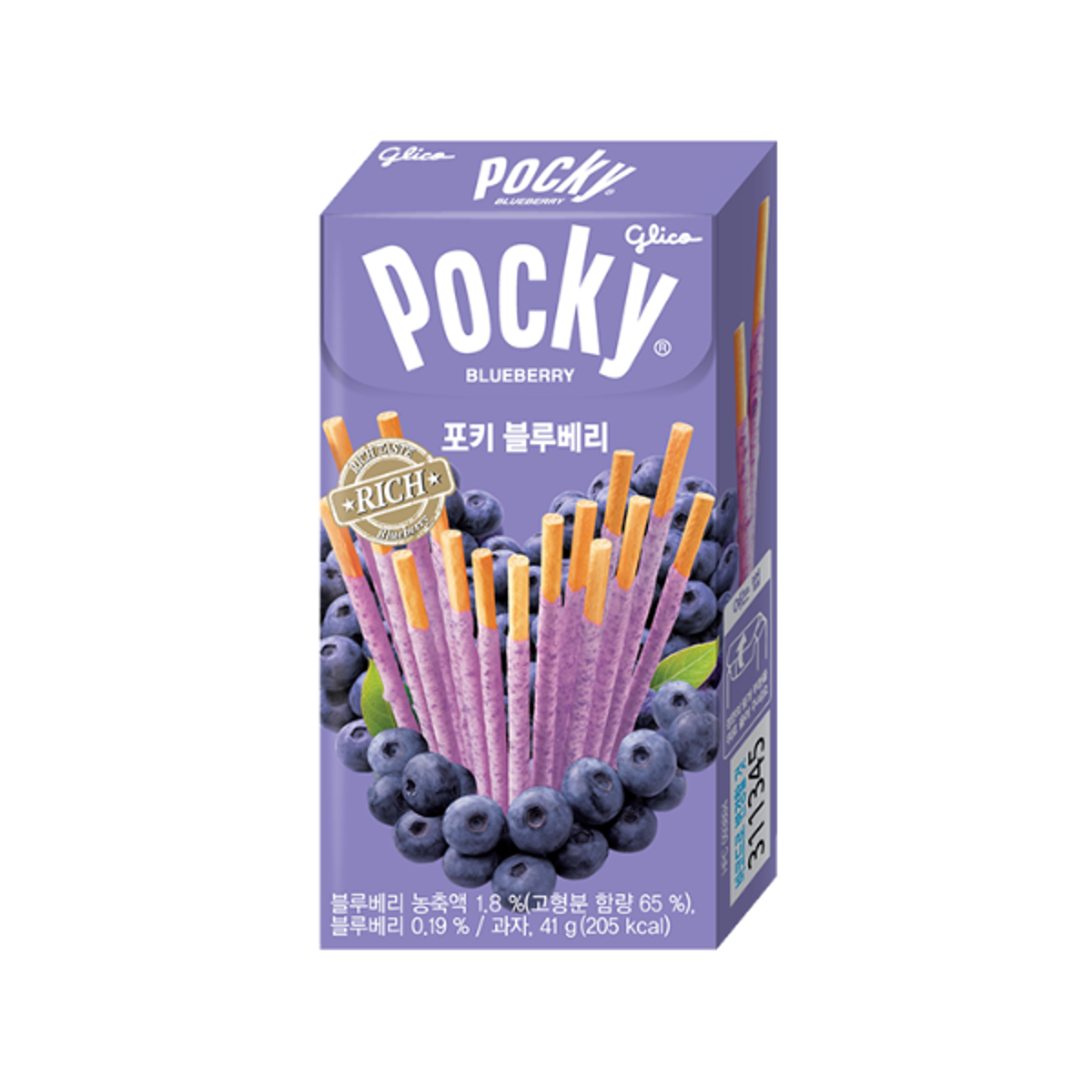 GLICO Pocky Blueberry 41g – Knusprige Sticks mit süßer Heidelbeercreme