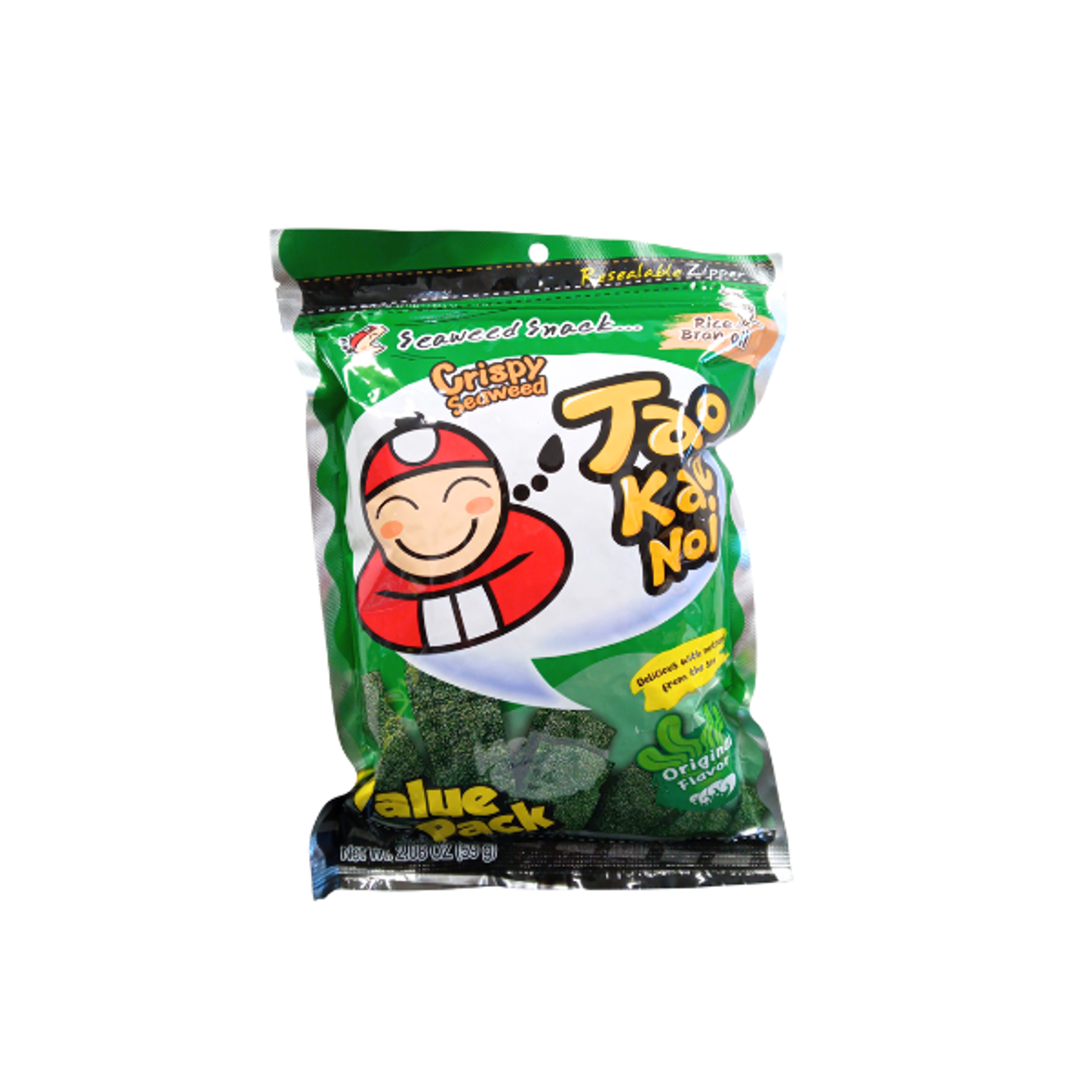 TAOKAENOI Crispy Seaweed Original Flavor 59g – Knuspriger Algensnack, pur & herzhaft