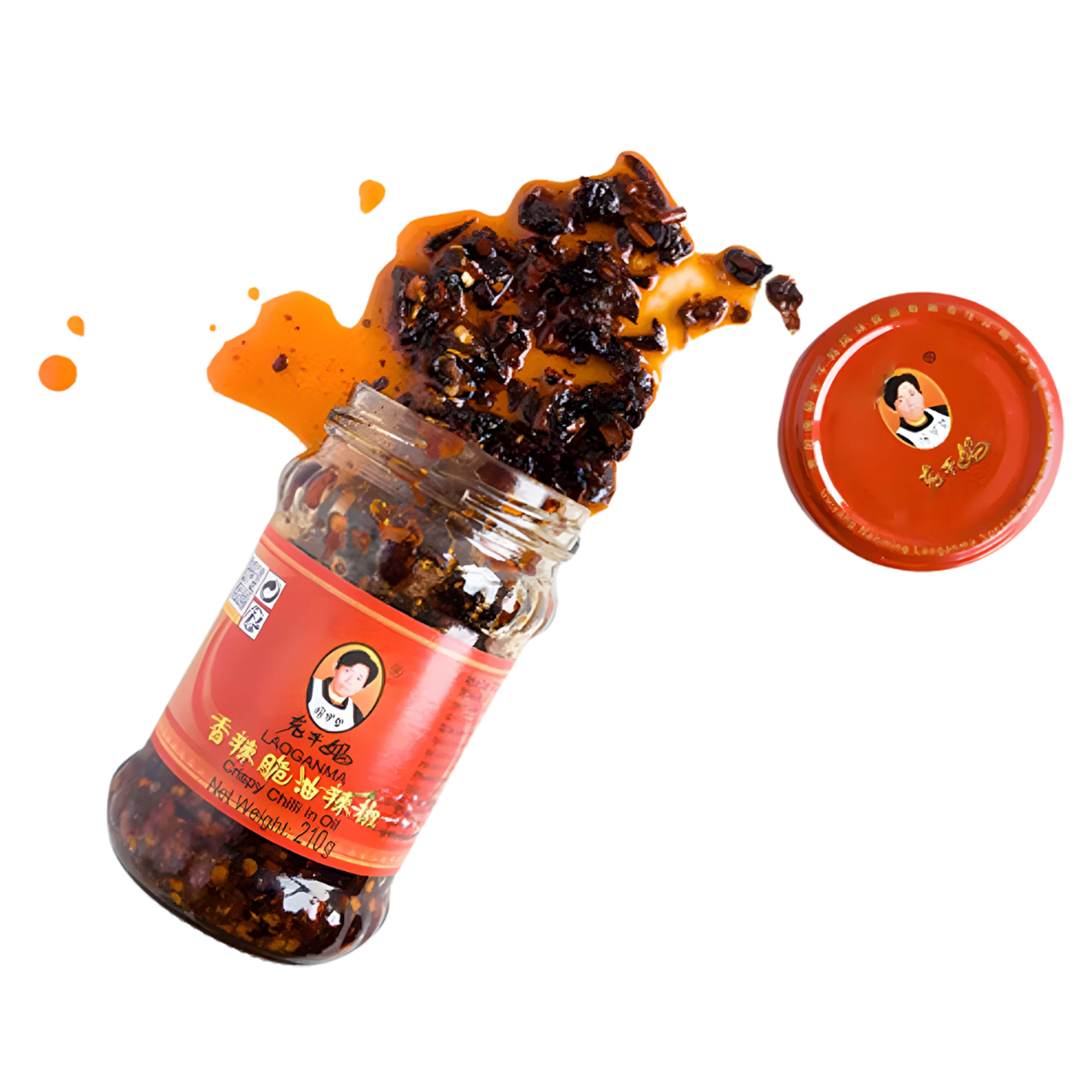 LAOGANMA Crispy Chilli in Oil 210g - Veredelung für Nudeln/Reis: Bringt exotische Note.