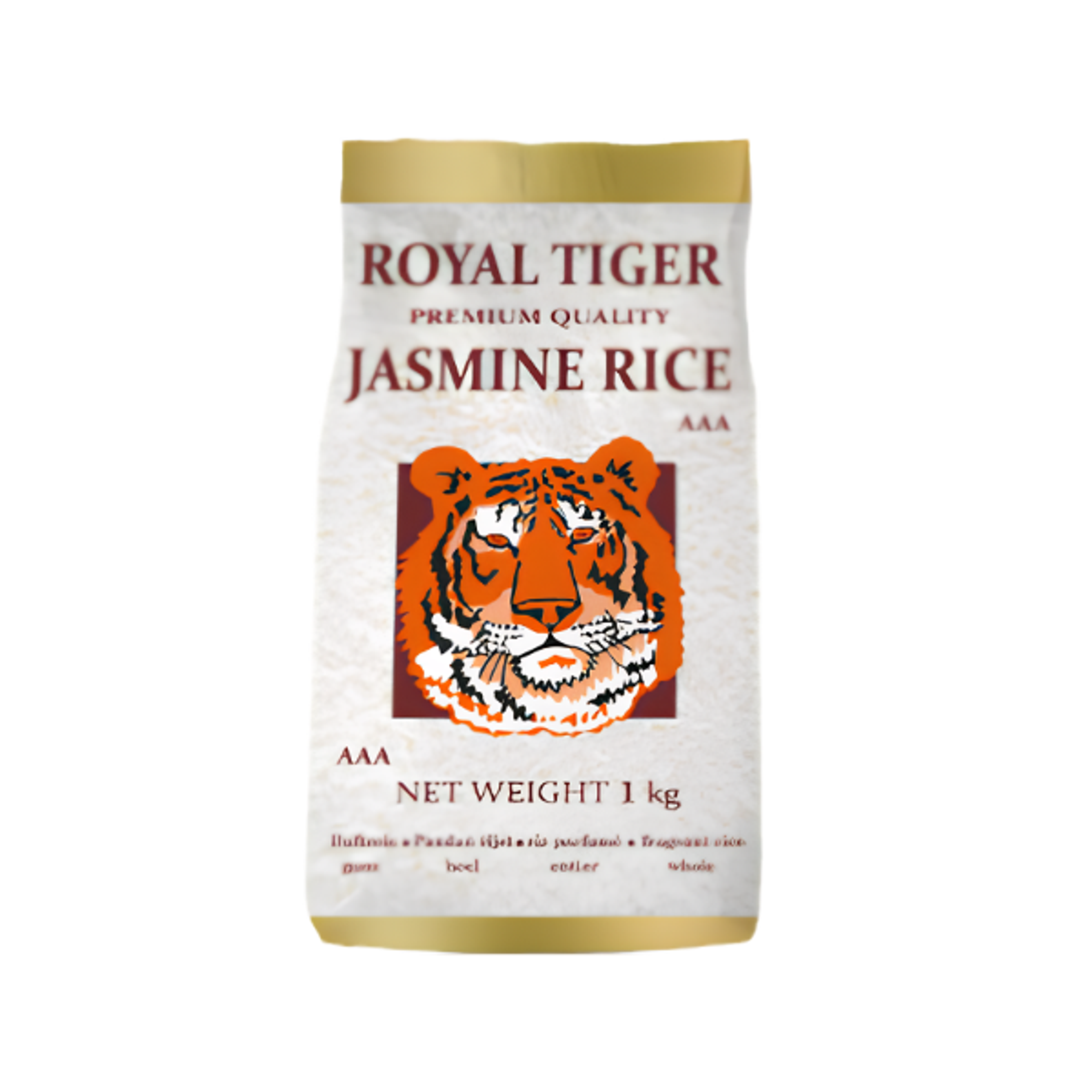 ROYAL TIGER Premium Jasmine Rice AAA 1kg | Thai Duftreis Premium Qualität