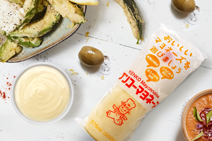 Kenko Mayonnaise in einem kreativen Gericht – zeigt, wie sie einem Rezept eine besondere Note verleiht.