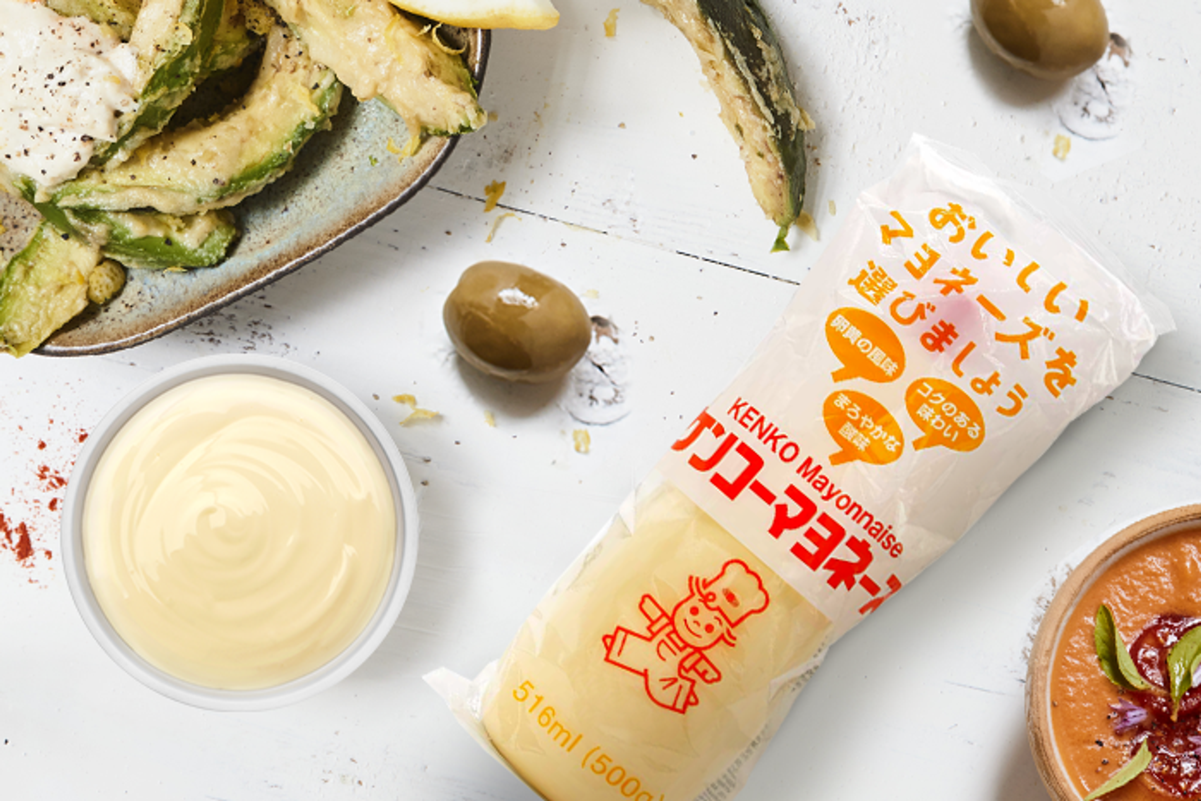 Kenko Mayonnaise in einem kreativen Gericht – zeigt, wie sie einem Rezept eine besondere Note verleiht.