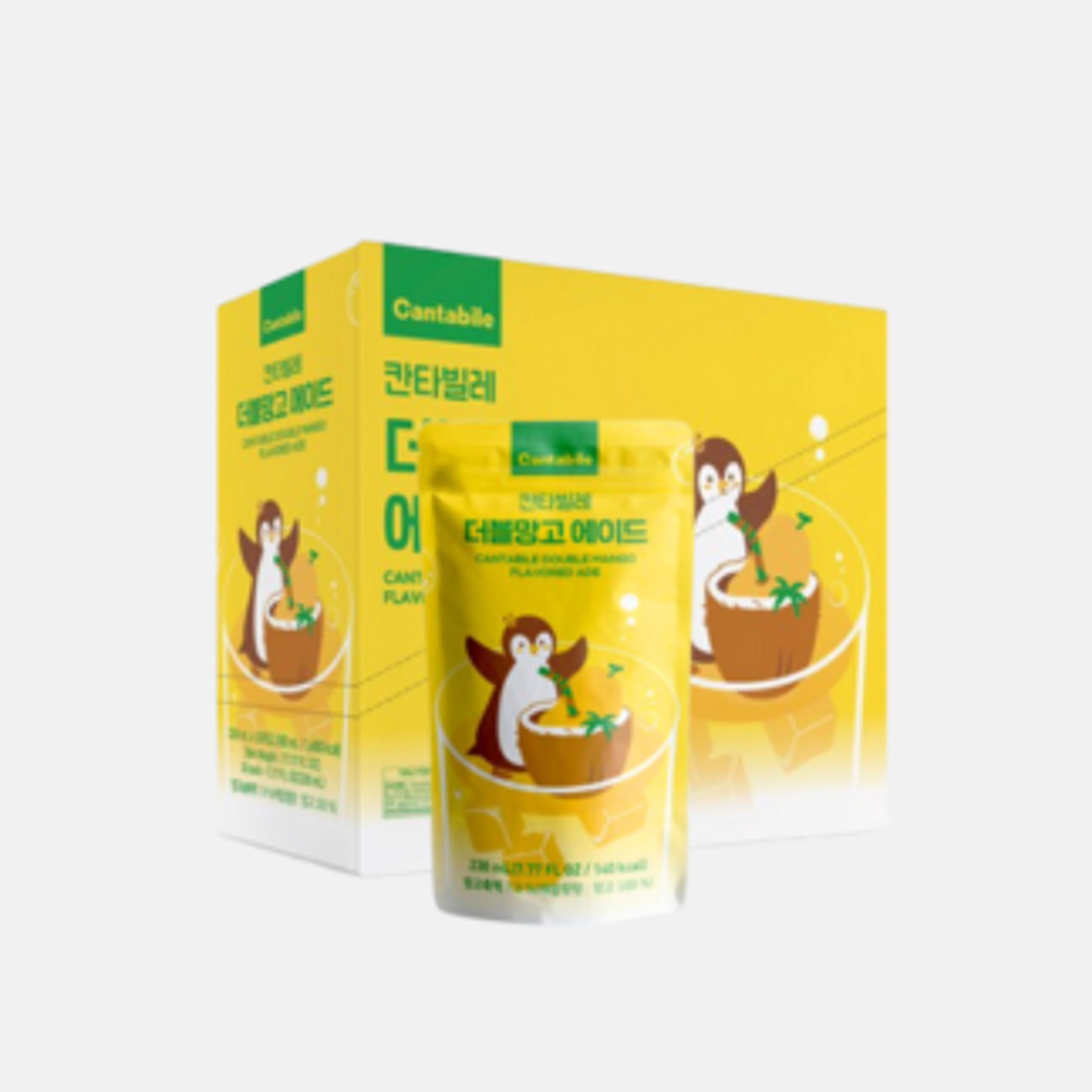 Cantabile Double Mango Flavored Ade 230ml – Erfrischendes Mango-Aid in praktischer Verpackung