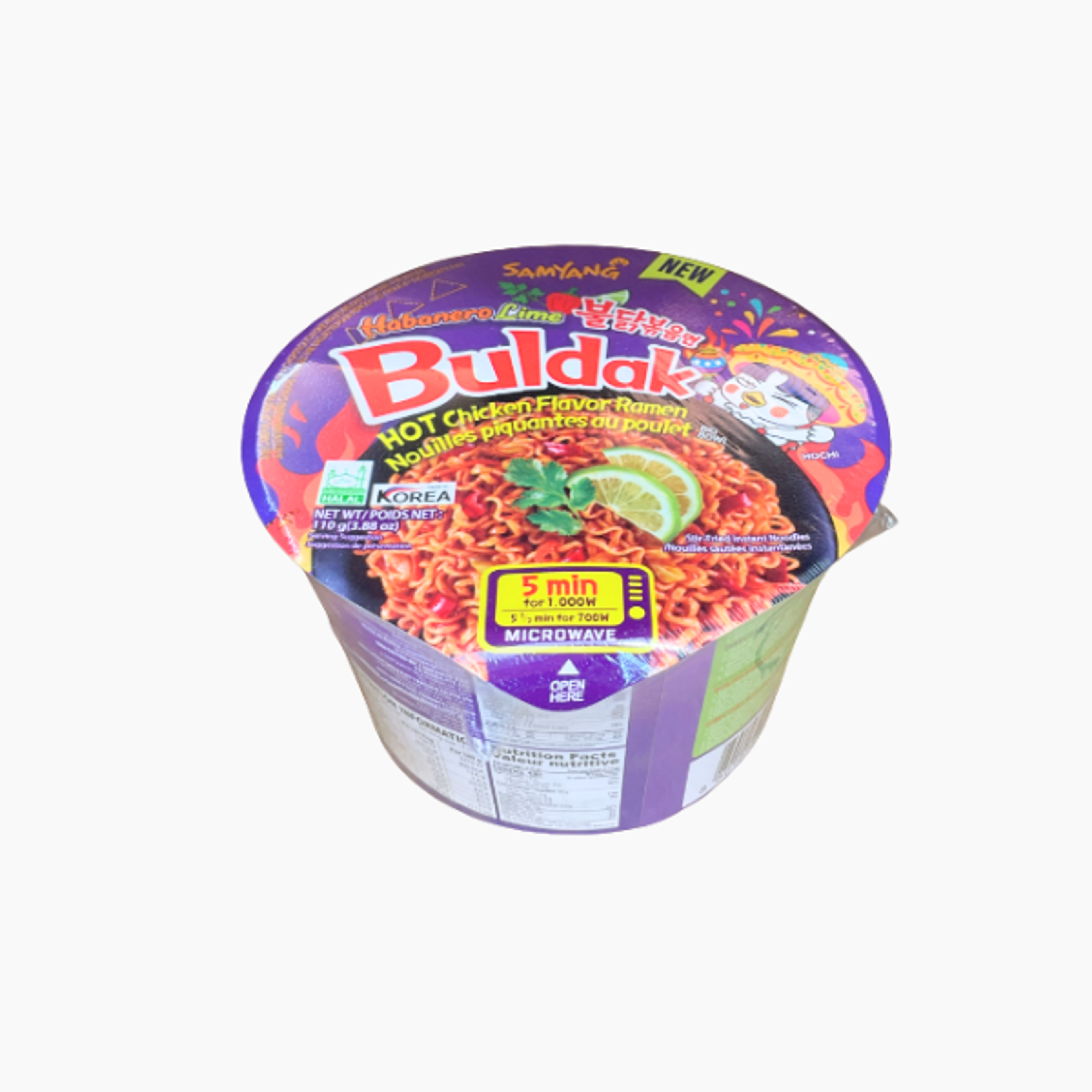 SAMYANG Buldak Habanero Limette Ramen Cup 105g – Scharf & Zitrus