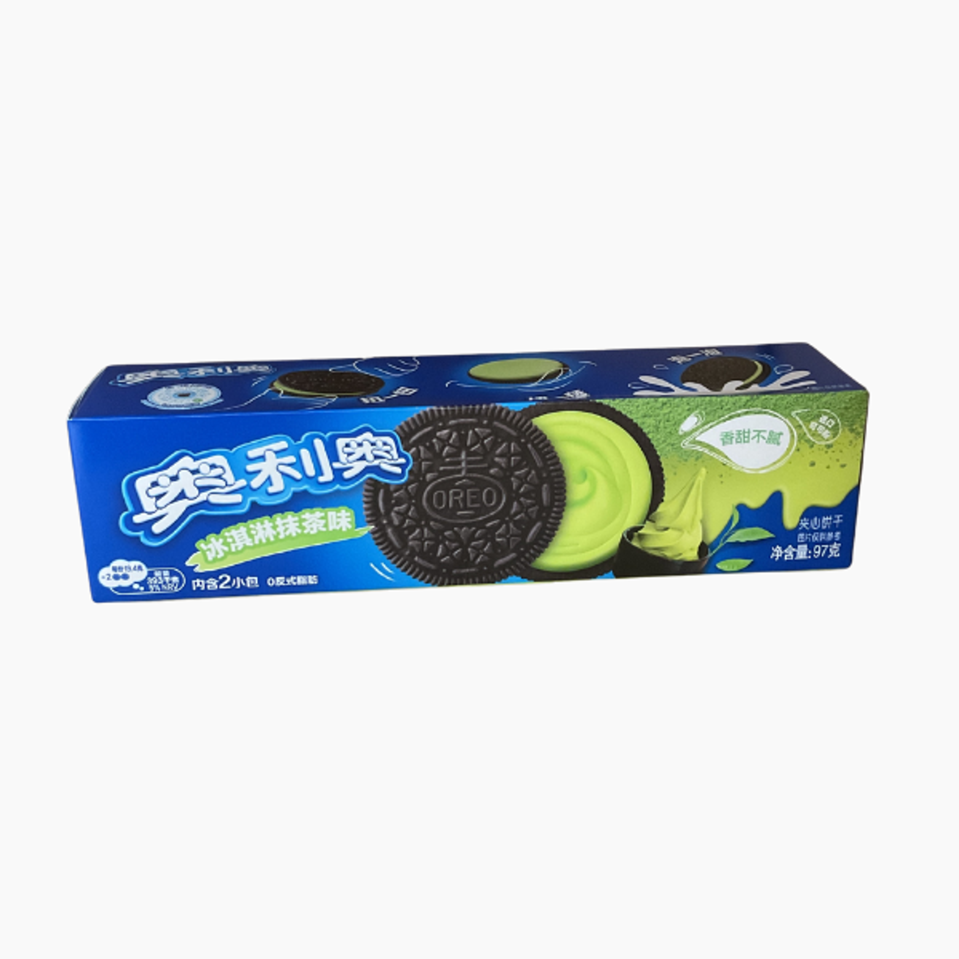 OREO Ice Cream Matcha Flavor 97 g | Knusprige Kekse mit erfrischender Matcha-Creme