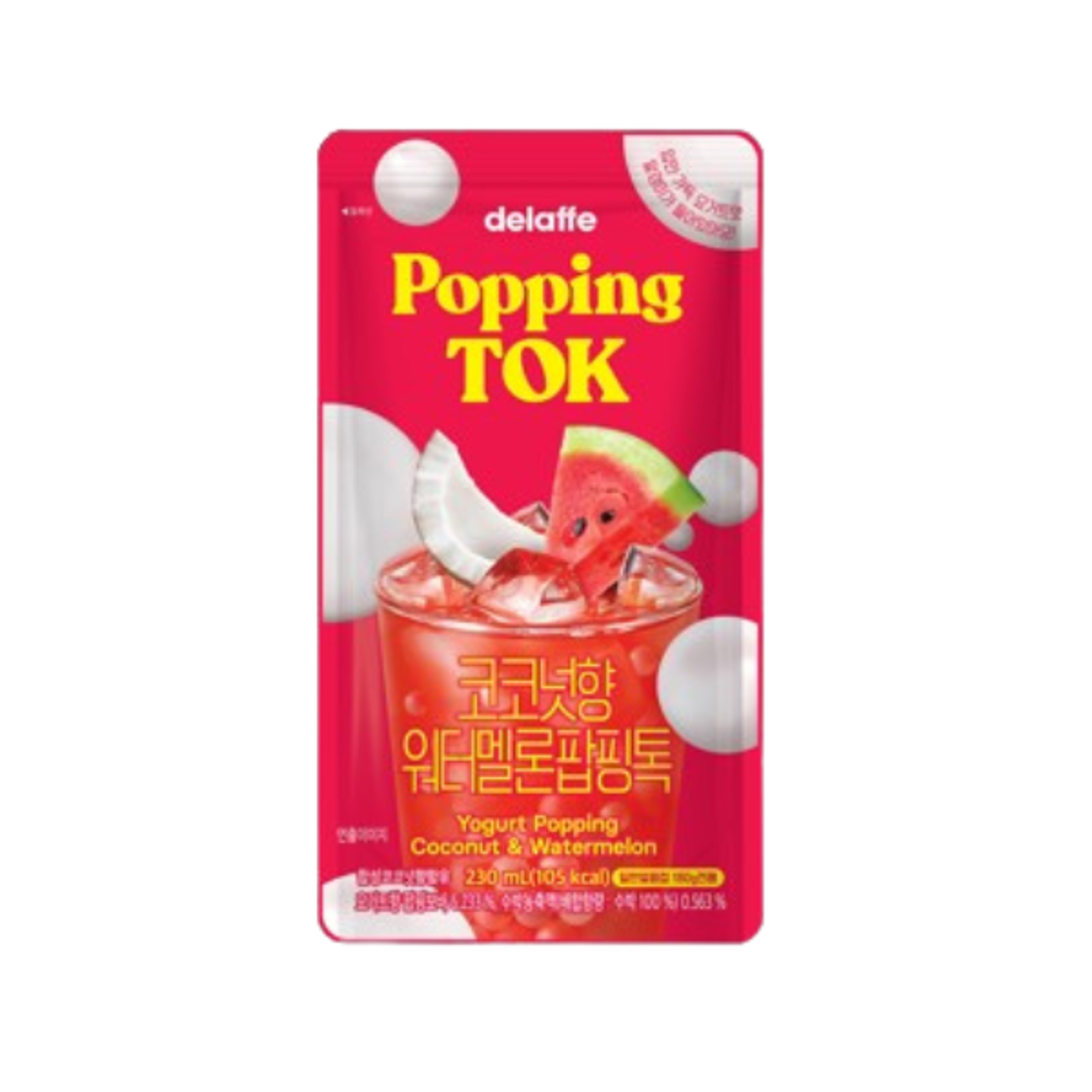 DELAFFE Watermelon Coconut Tok 230ml – Prickelndes Getränk