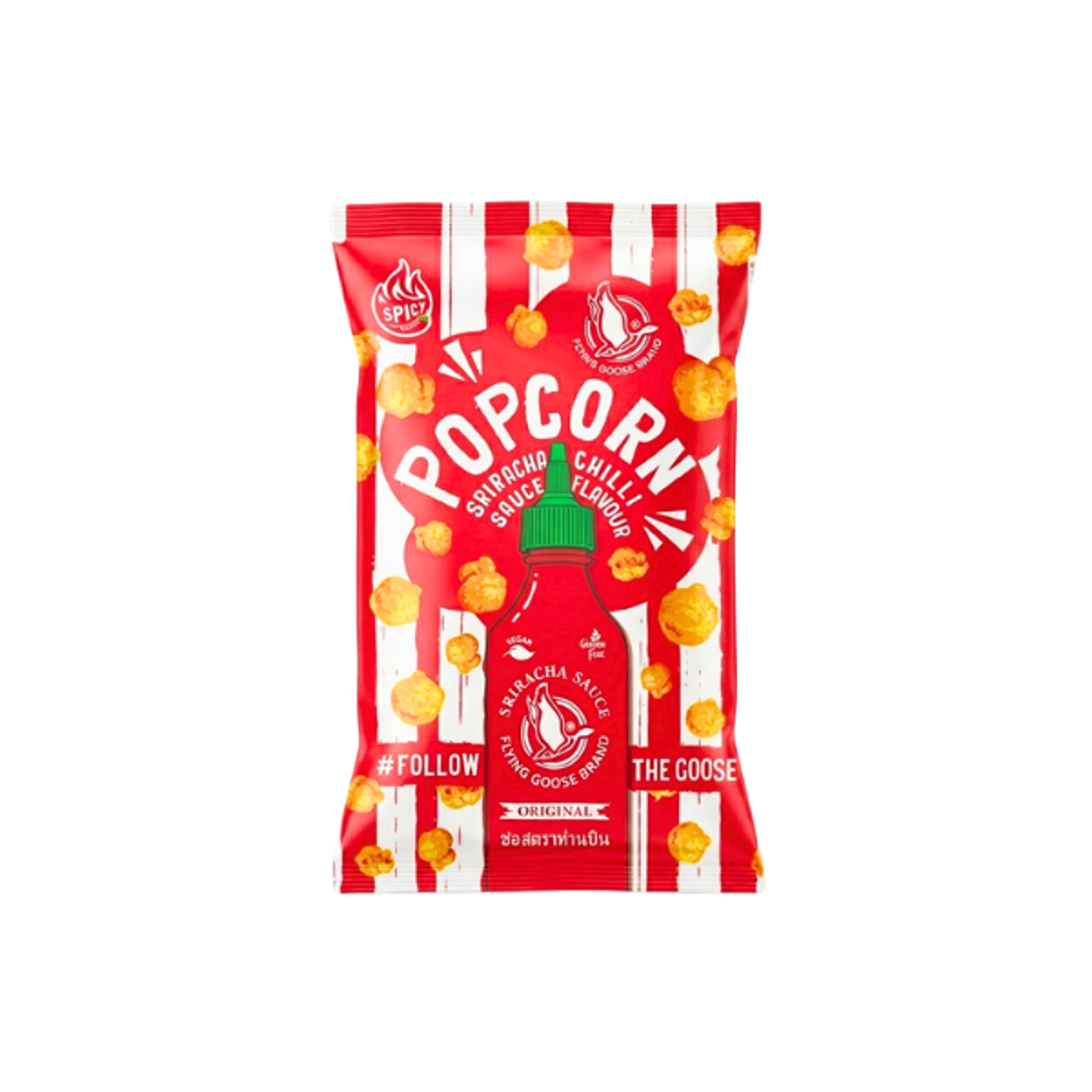 Flying Goose Sriracha Chili Popcorn 80g | Spicy Snack