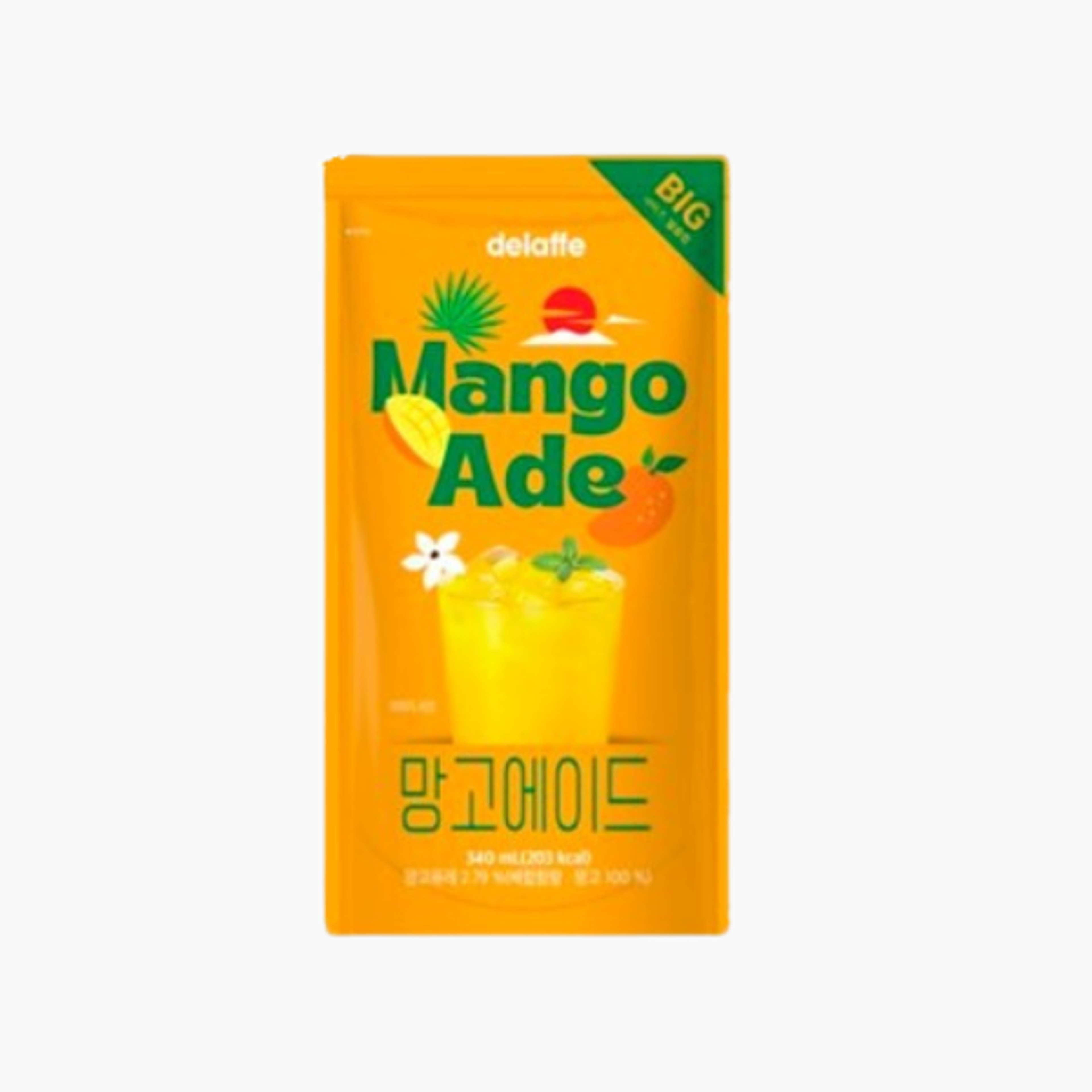 DELAFFE Mango Ade 340ml | Fruchtiges Erfrischungsgetränk mit tropischem Mango-Geschmack