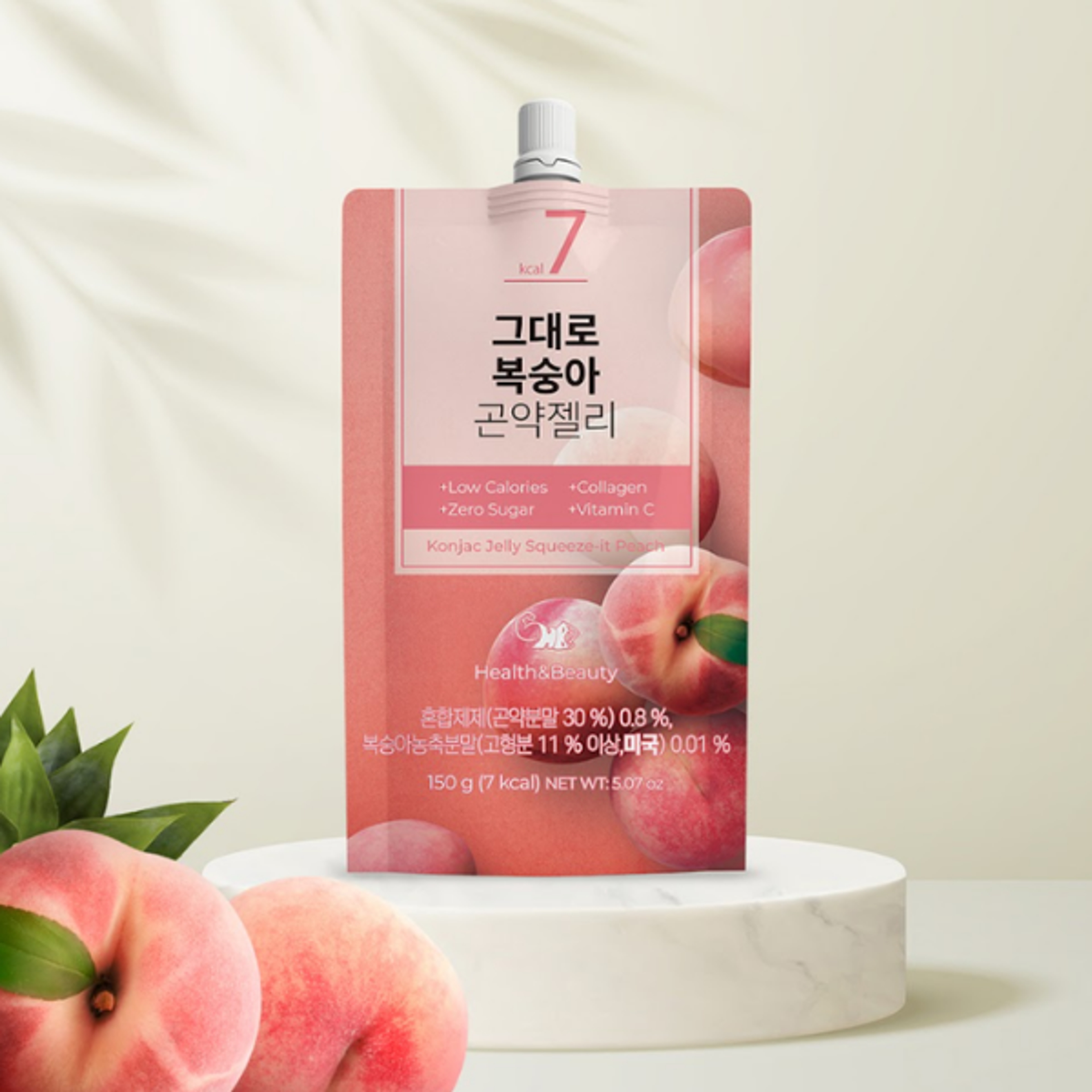 HEALTHANDBEAUTY Konjac Jelly Peach 150g