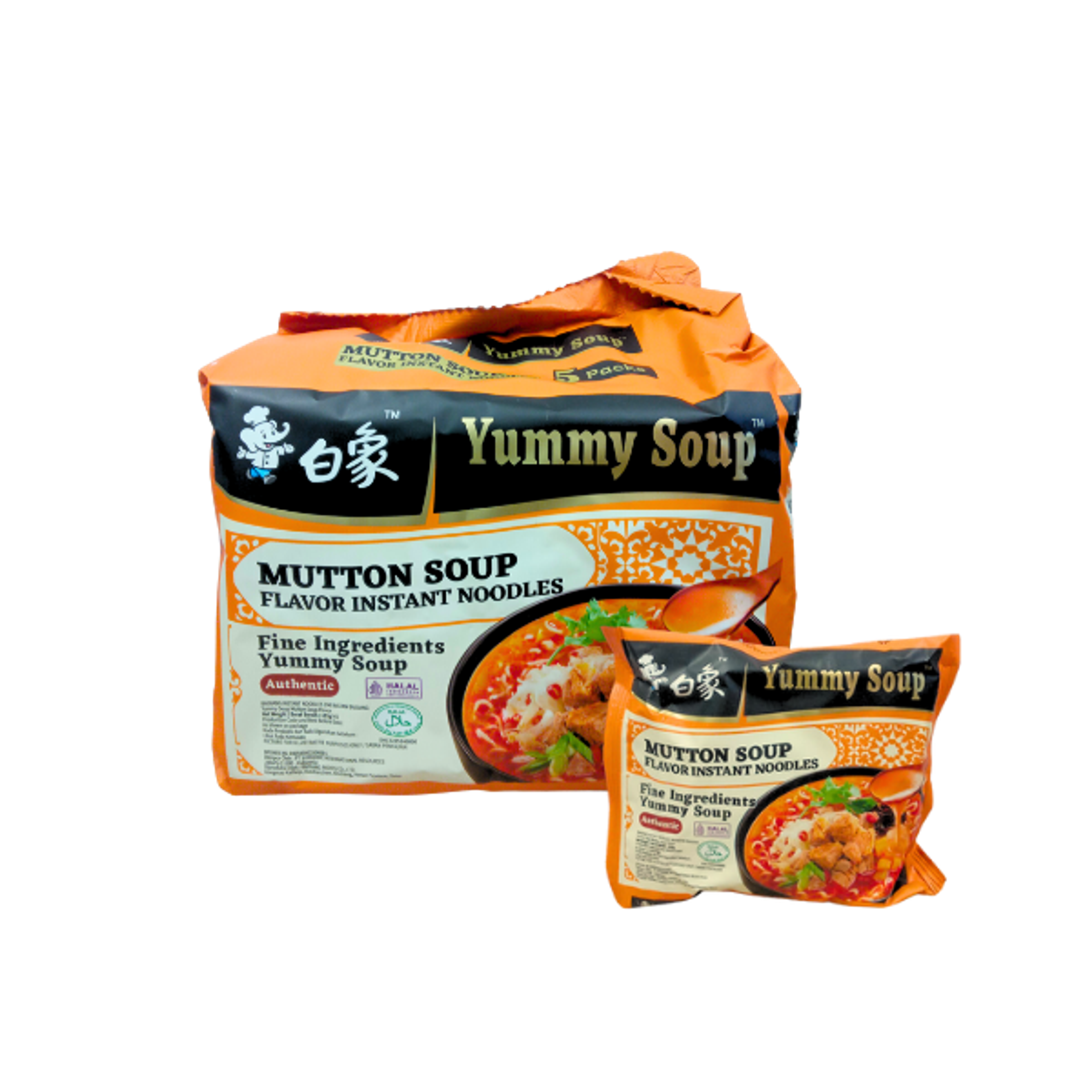 BAIXIANG Instant-Nudeln Hammelfleischsuppe Geschmack 103g – Kräftig, aromatisch & wärmend