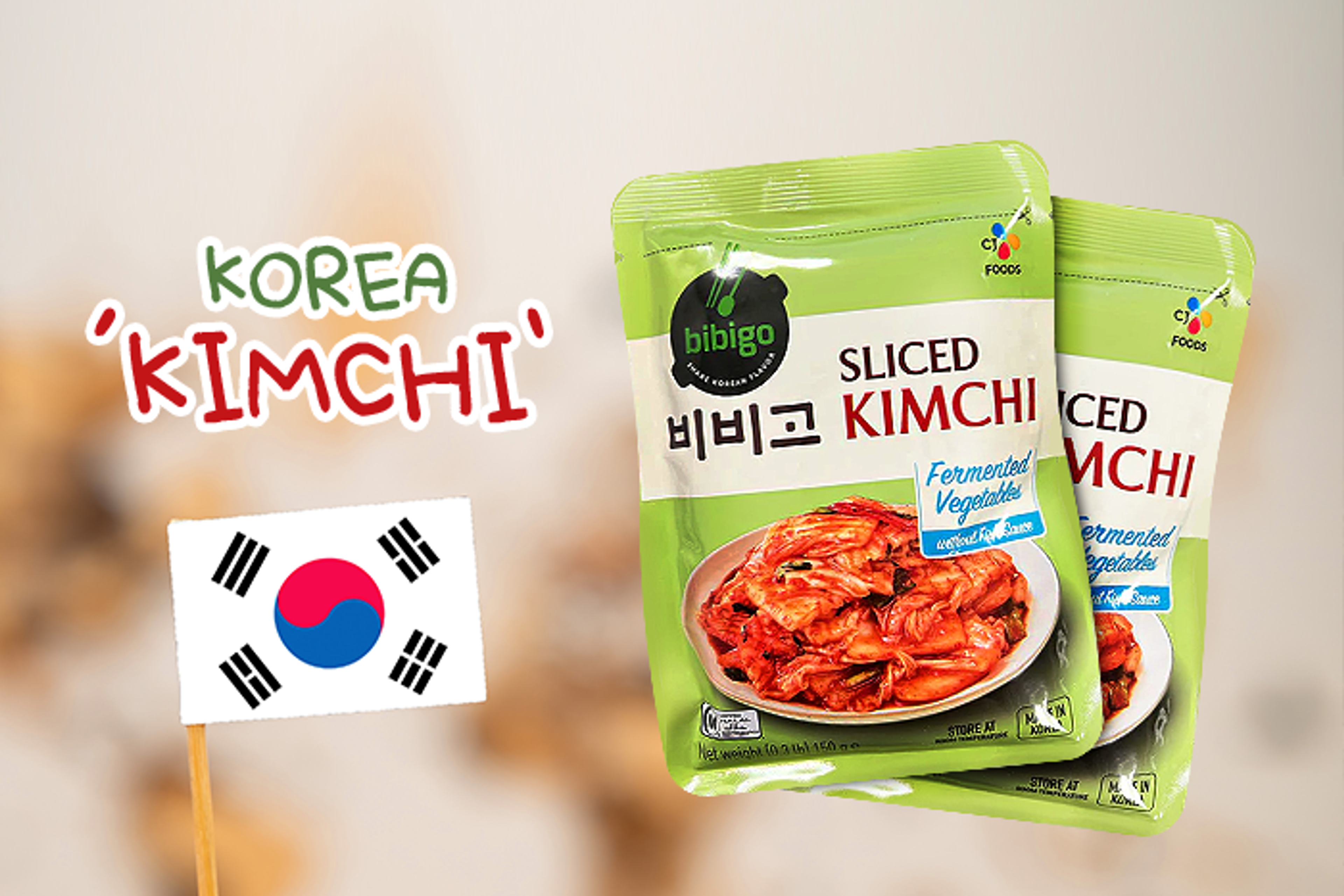 Bibigo Sliced Kimchi auf alles