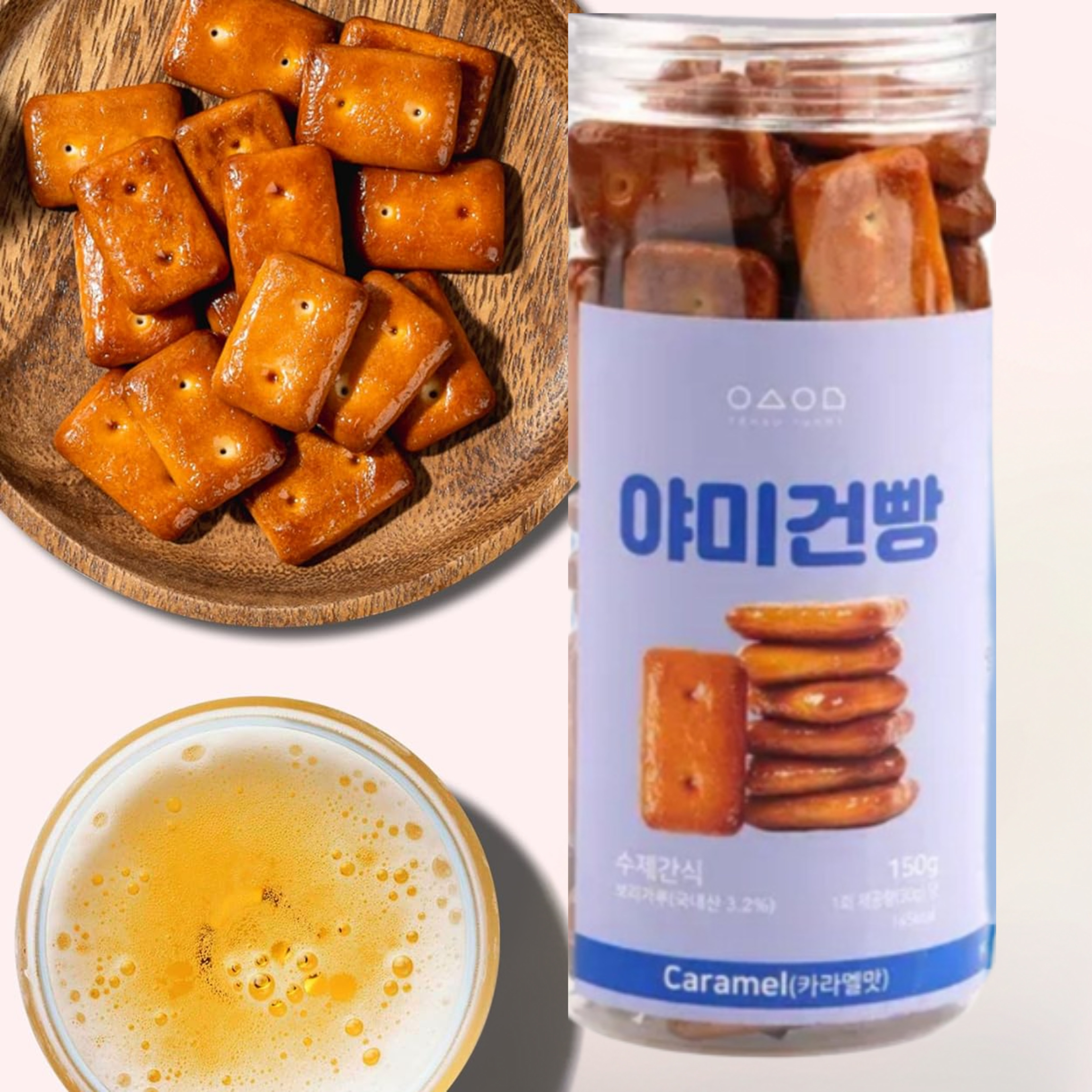 YEOSUYUMMY Barley Cracker Caramel 150g – Crispy & sweet