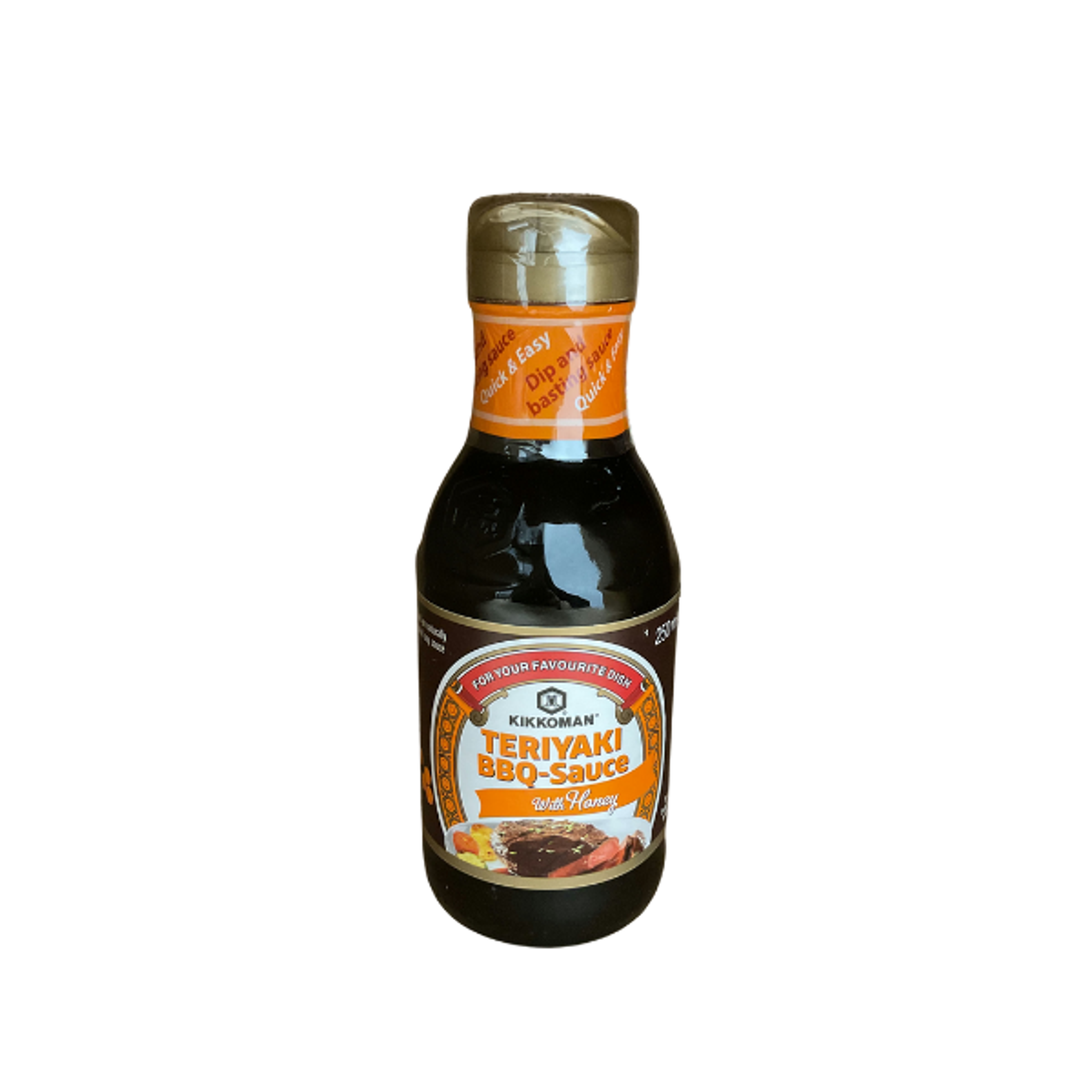 KIKKOMAN Teriyaki BBQ Honig 250ml – Süße Marinade für Grill