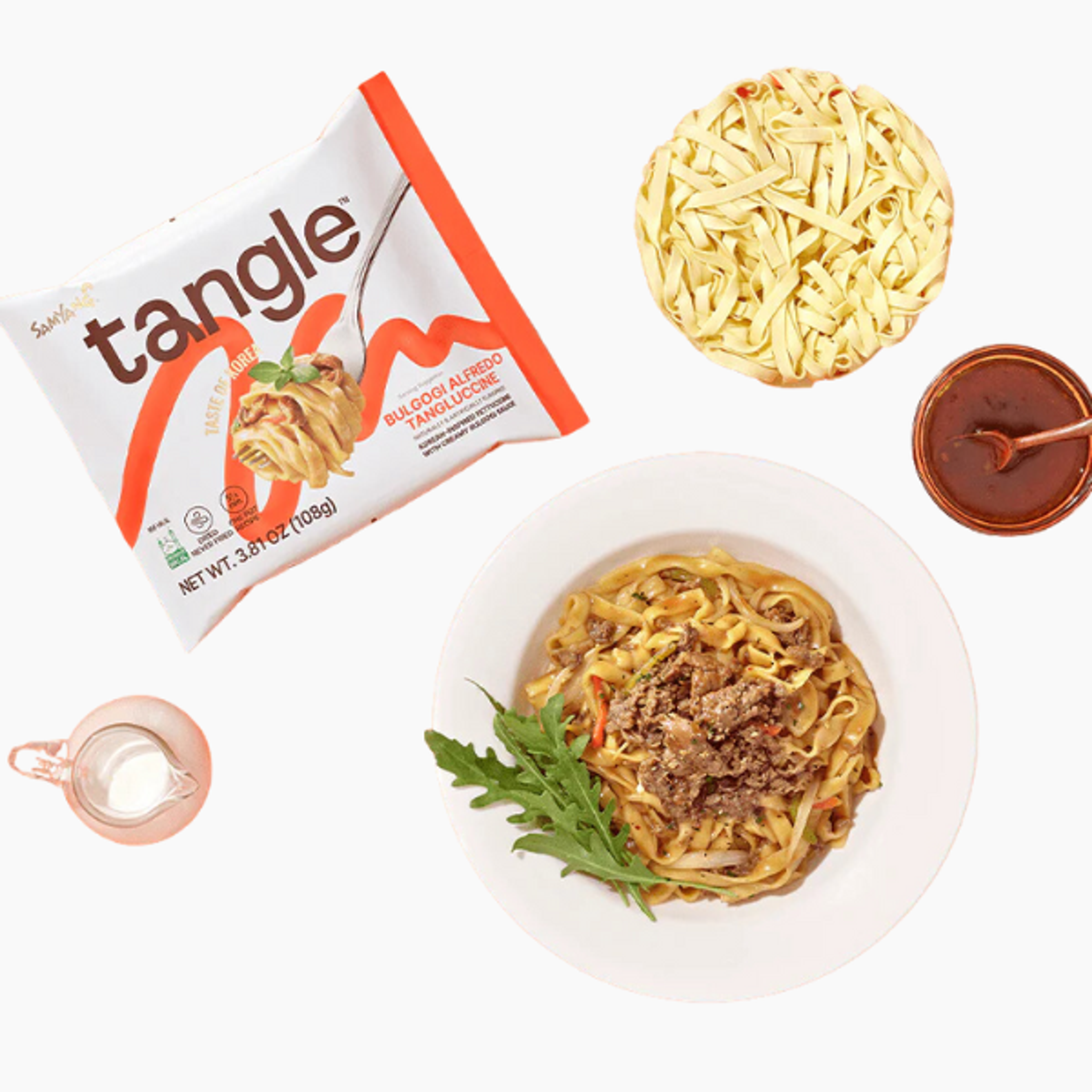 SAMYANG Tangluccine: Bulgogi Alfredo Noodles 4-Pack | Korean Fusion