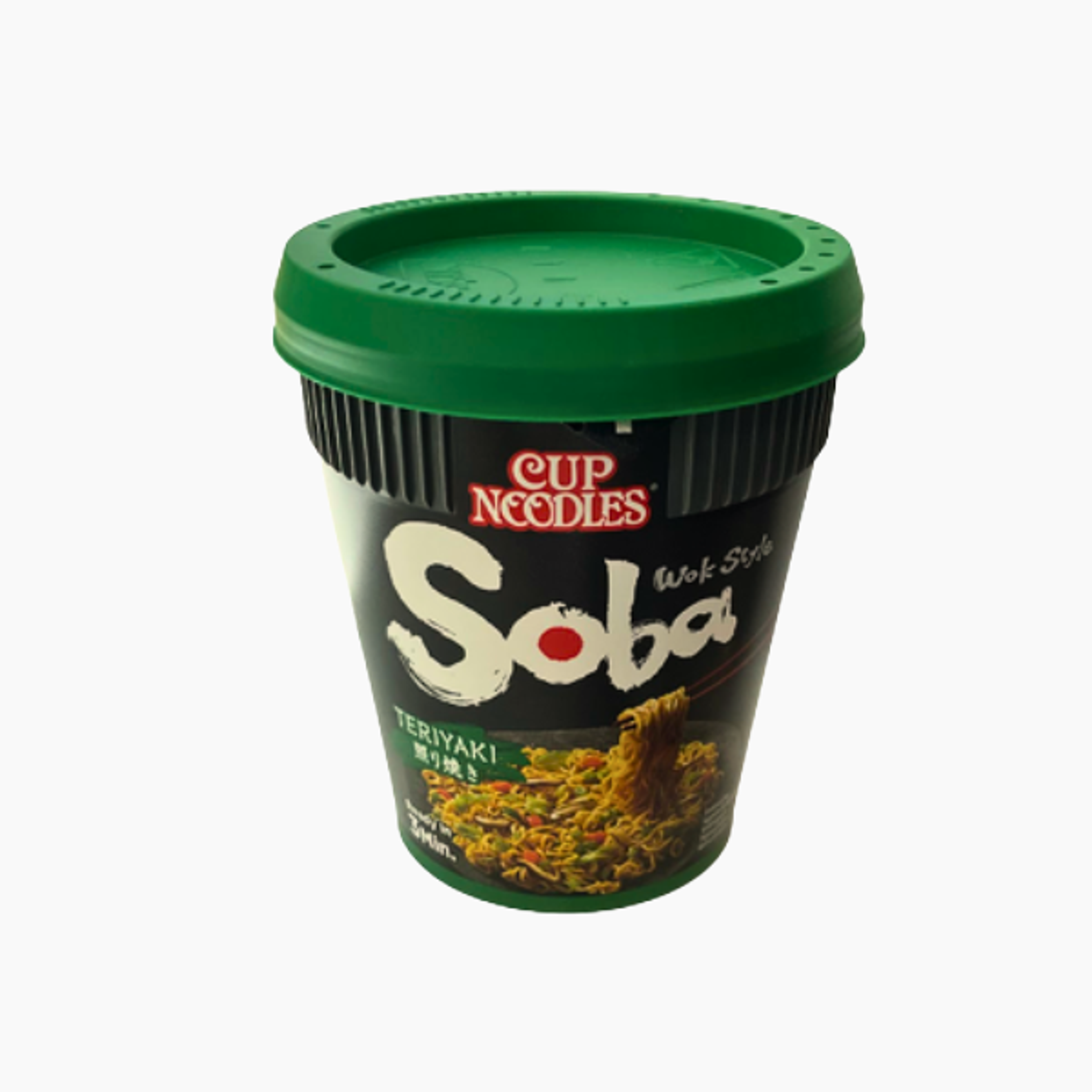 NISSIN Yakisoba Cup Soba Teriyaki 90g | Japanische Instantnudeln im Wok-Style mit Teriyaki-Aroma