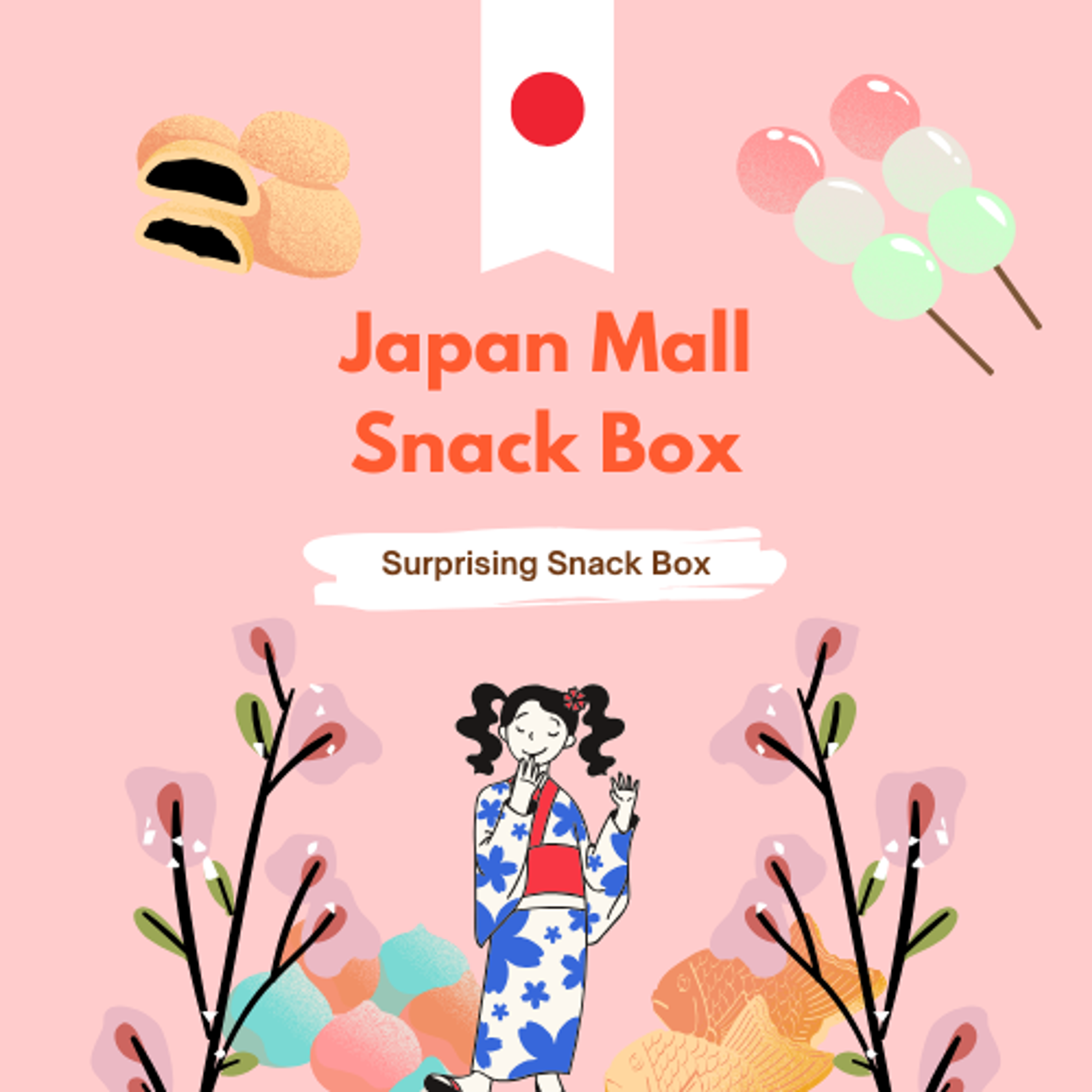 Japan Mall Box – Authentic Japanese Snacks and Products, Value Over 45 Euros