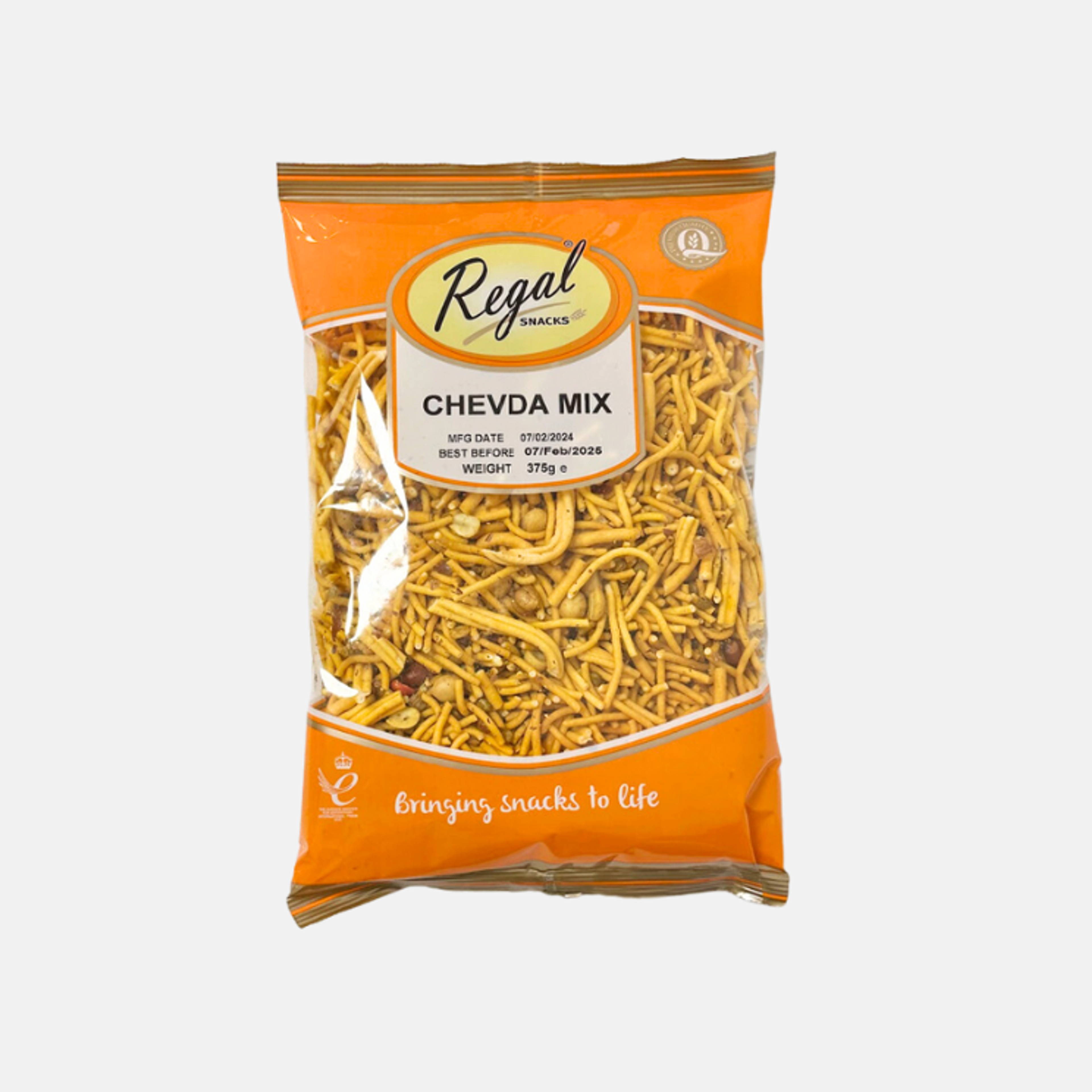 Regal Snacks Chevda Mix 375g - Würziger, pflanzlicher Snack für die ganze Familie