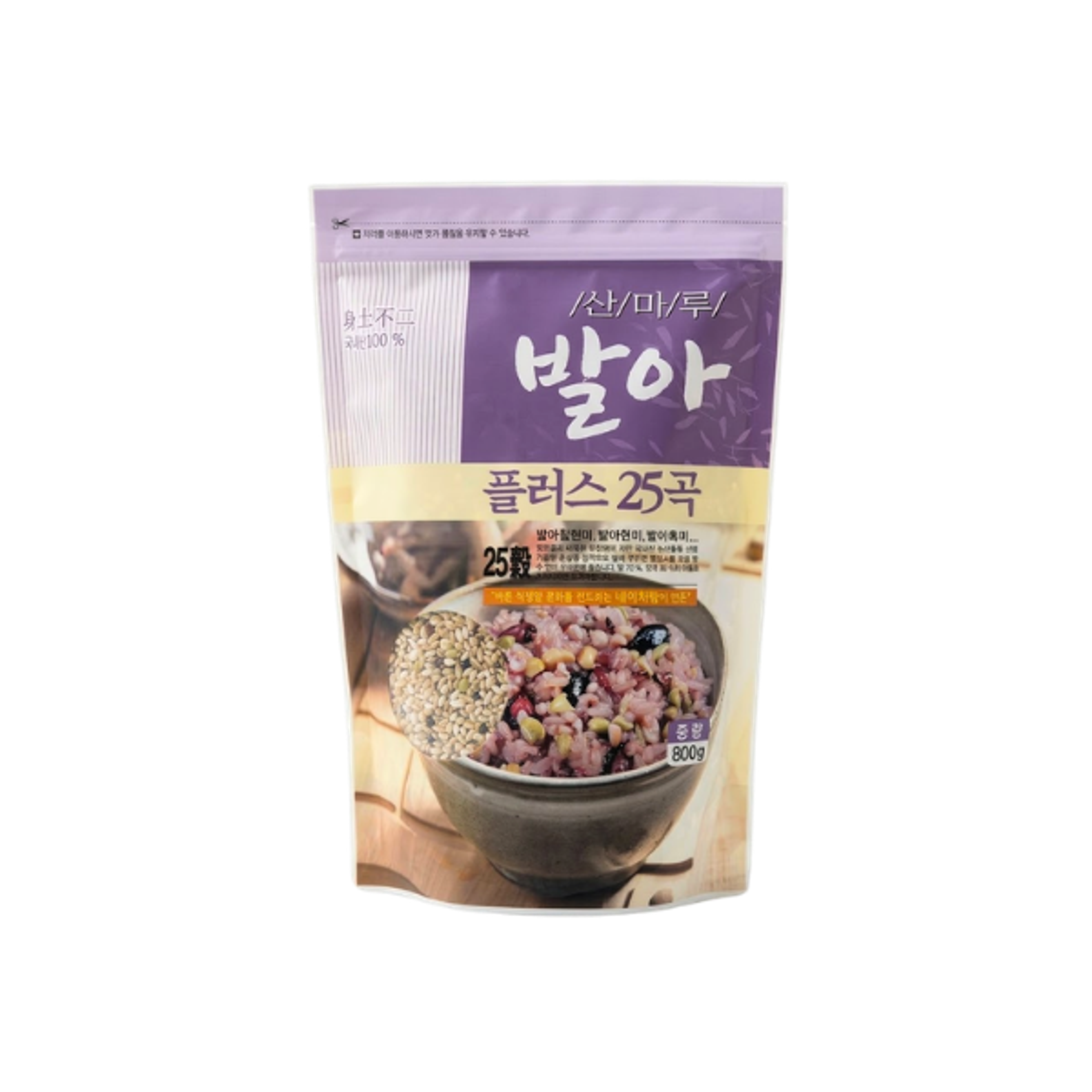 SANMARU 25-Korn-Mix 800g | Gekeimter Mehrkorn-Reis für gesunde Mahlzeiten