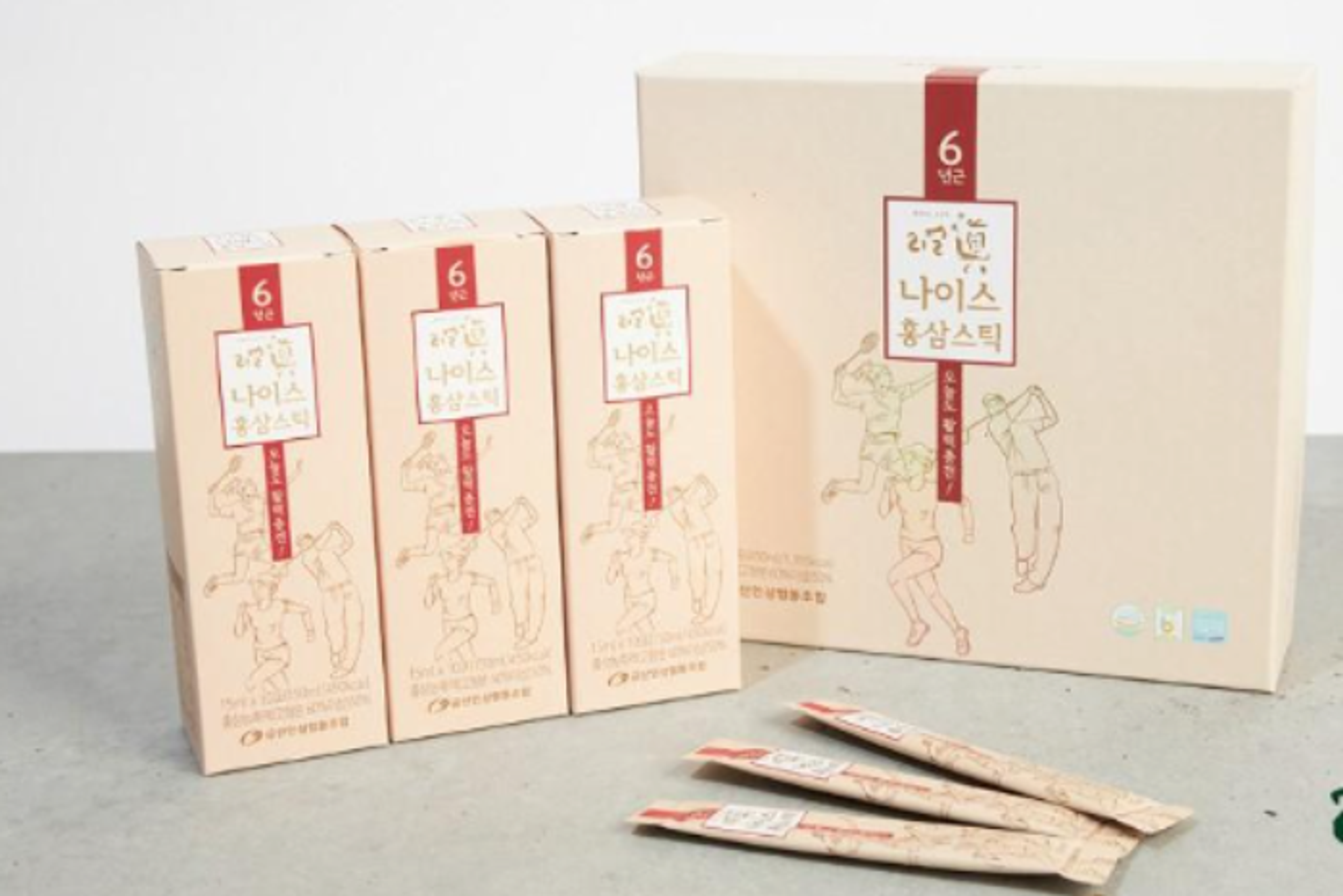 Bild des Realjin Nice Ginseng Extract Stick Set mit 30 Sticks.