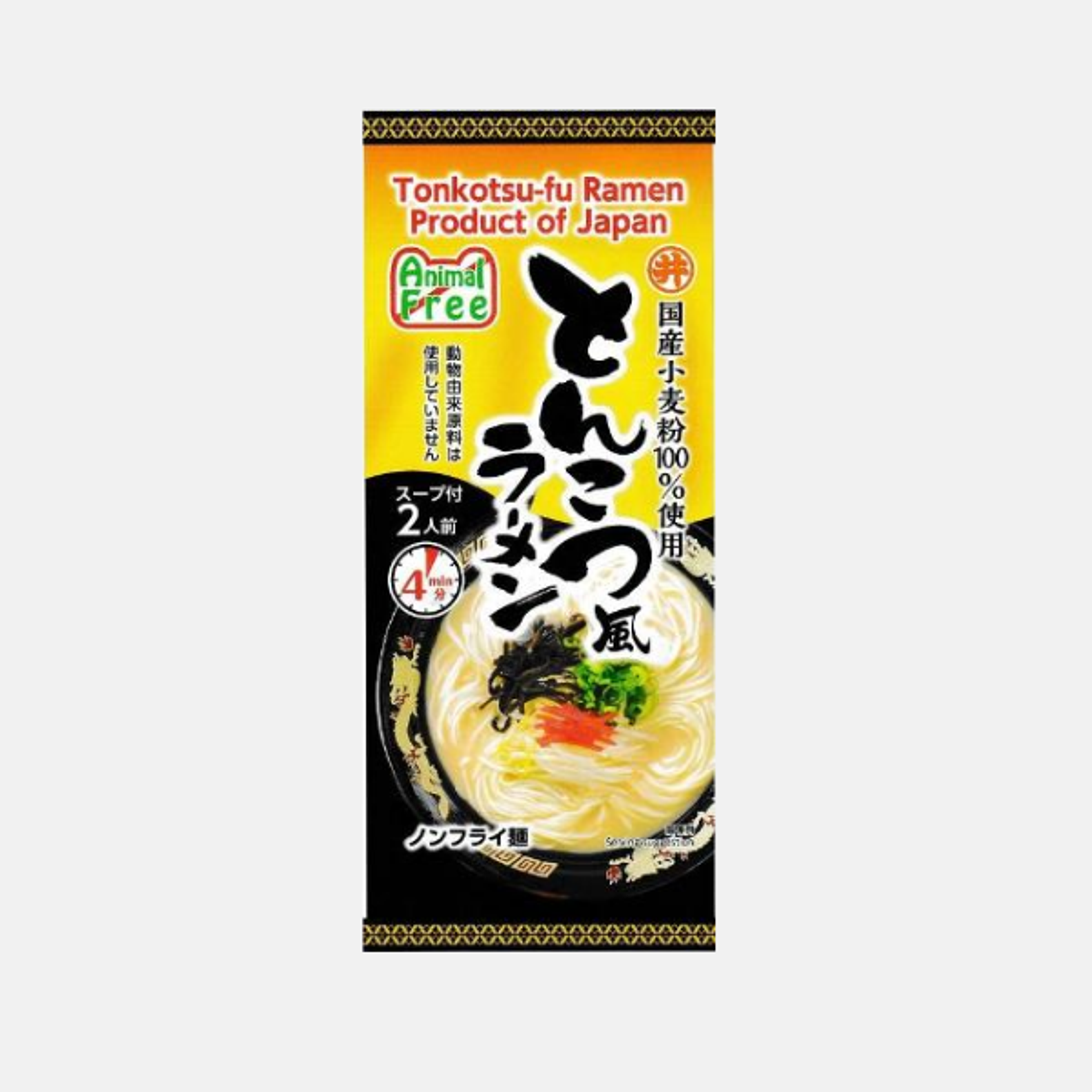 TOAFOODS Vegan Tonkotsu Ramen 186g - Vegan Ramen with Rich Tonkotsu-like Broth