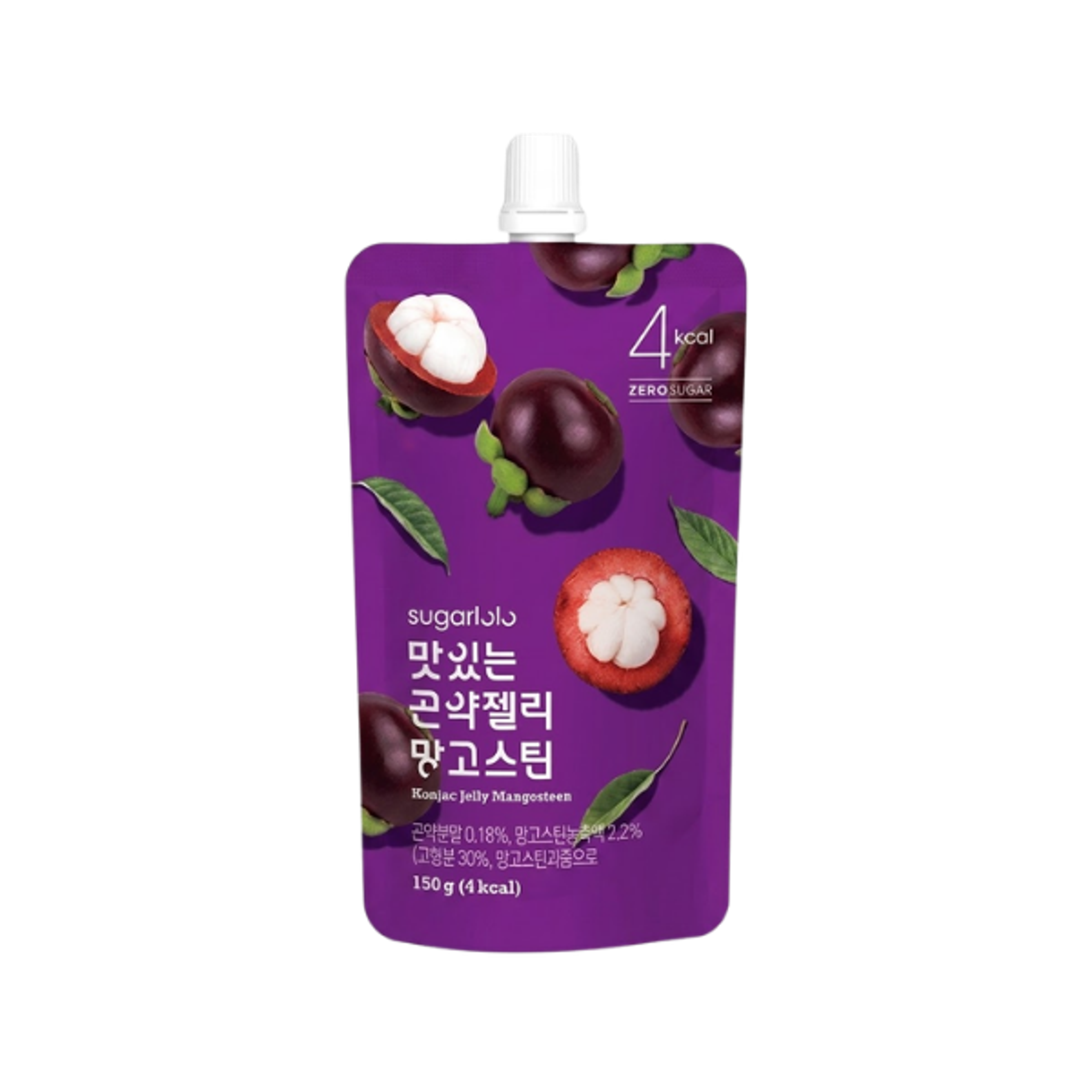 Intake Sugarlolo Konjac Jelly Mangostan 150g - Kalorienarm: Unterstützt eine gesunde Lebensweise.