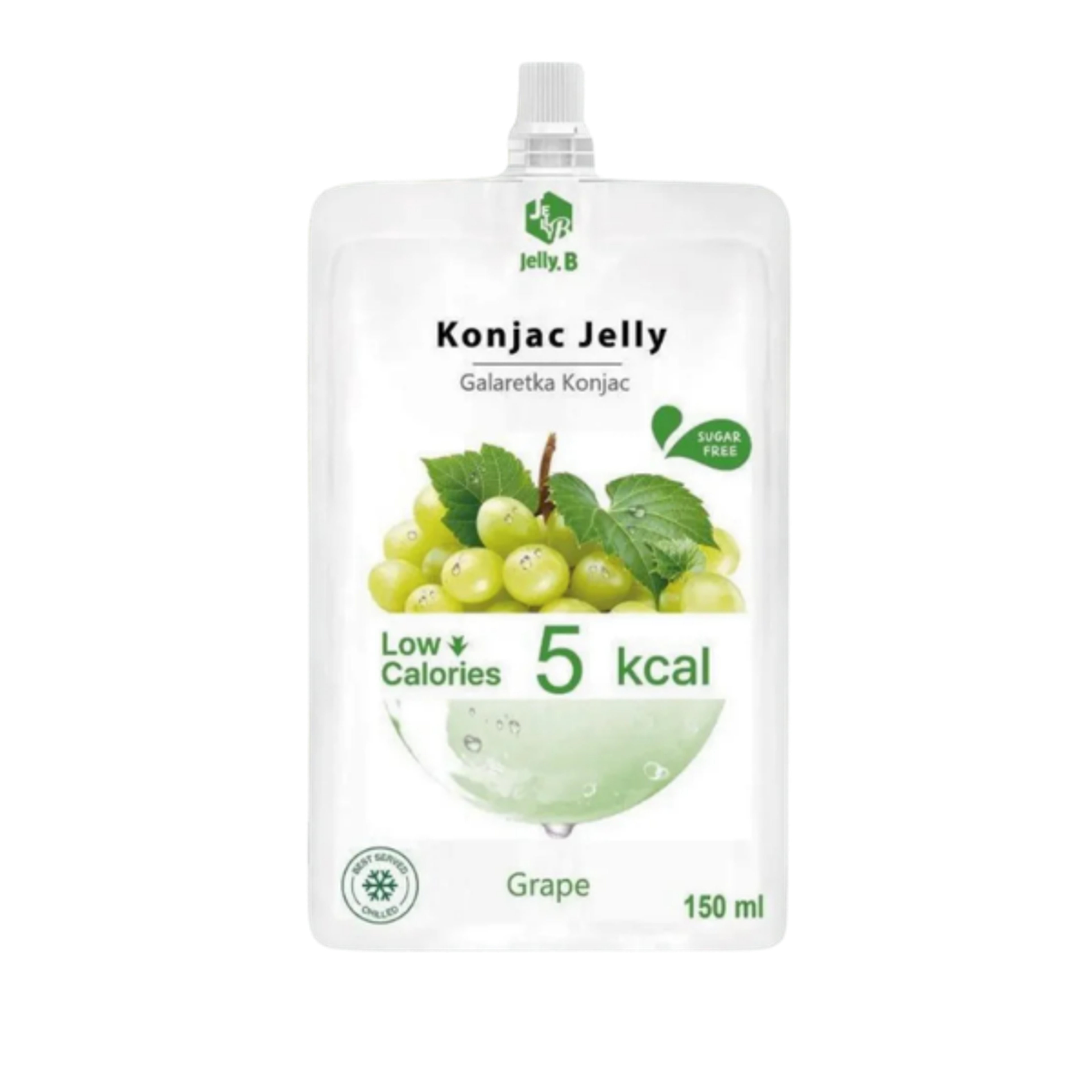  Jelly.B Drinkable Konjac Jelly Grape 150ml – Kalorienarme Trinkgelatine mit Traubengeschmack