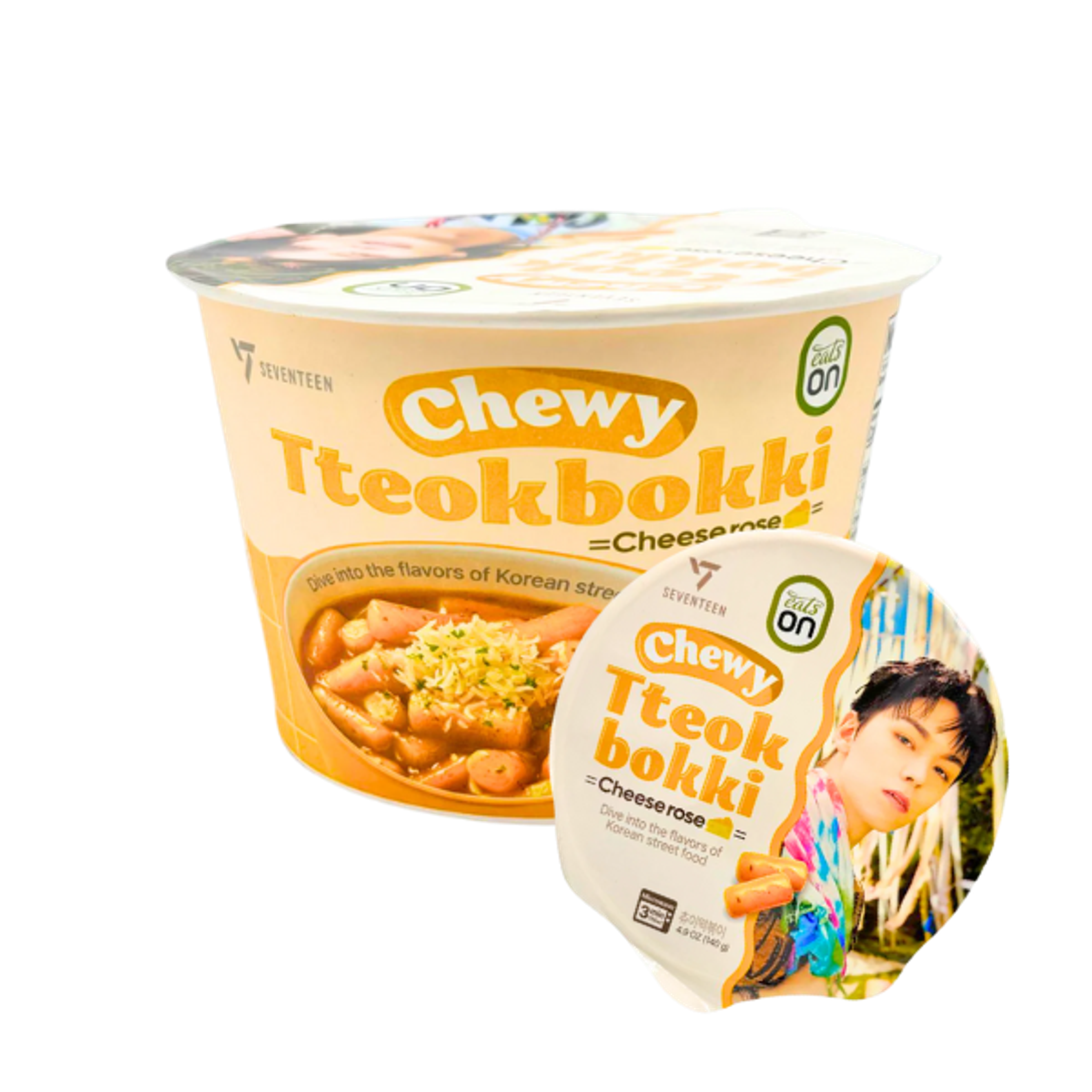 EATSON Chewy Tteokbokki Cheese Rose 140g | Koreanischer Rosé-Tteokbokki