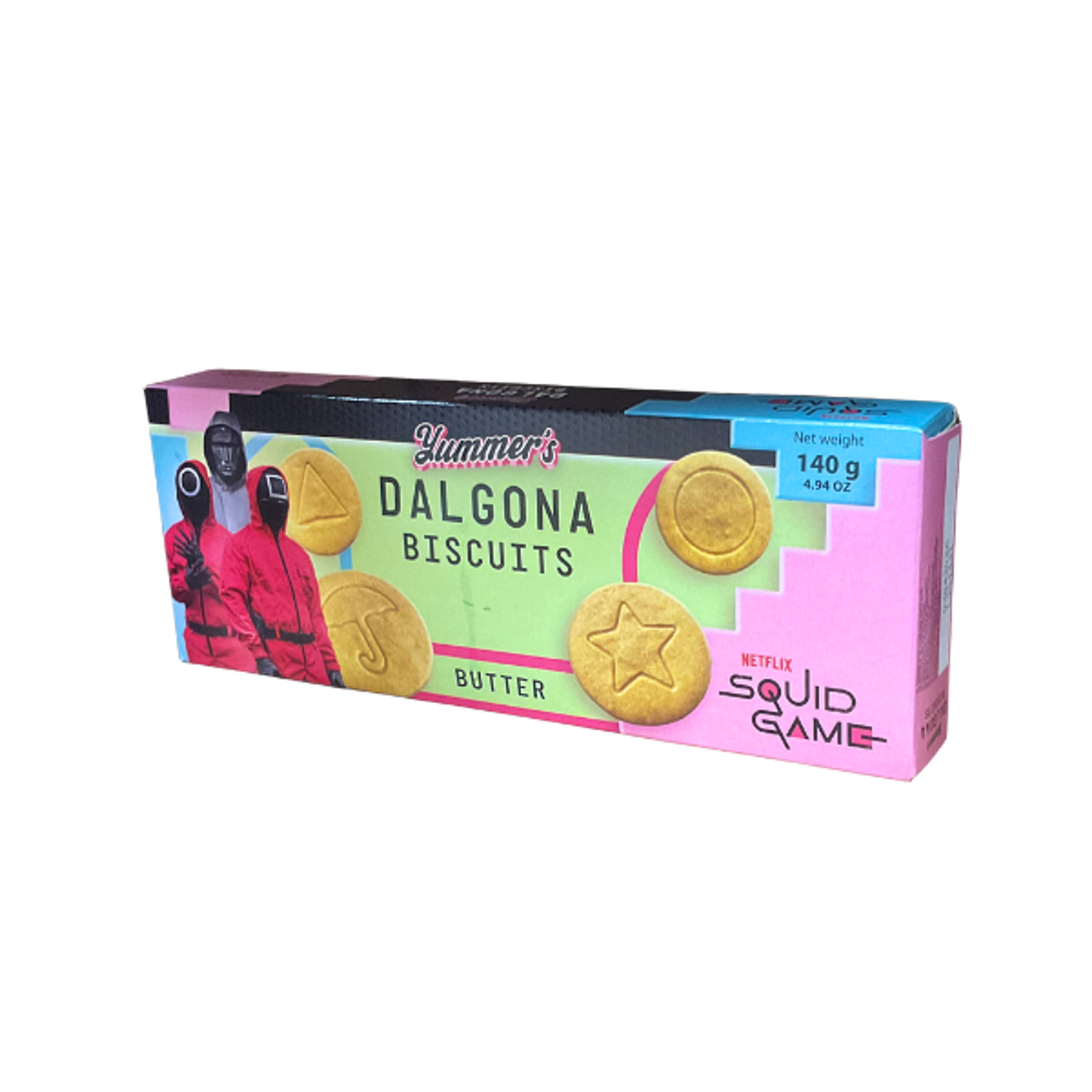 YUMMER'S Dalgona Squid Game Kekse Butter 140g – Koreanischer Snack