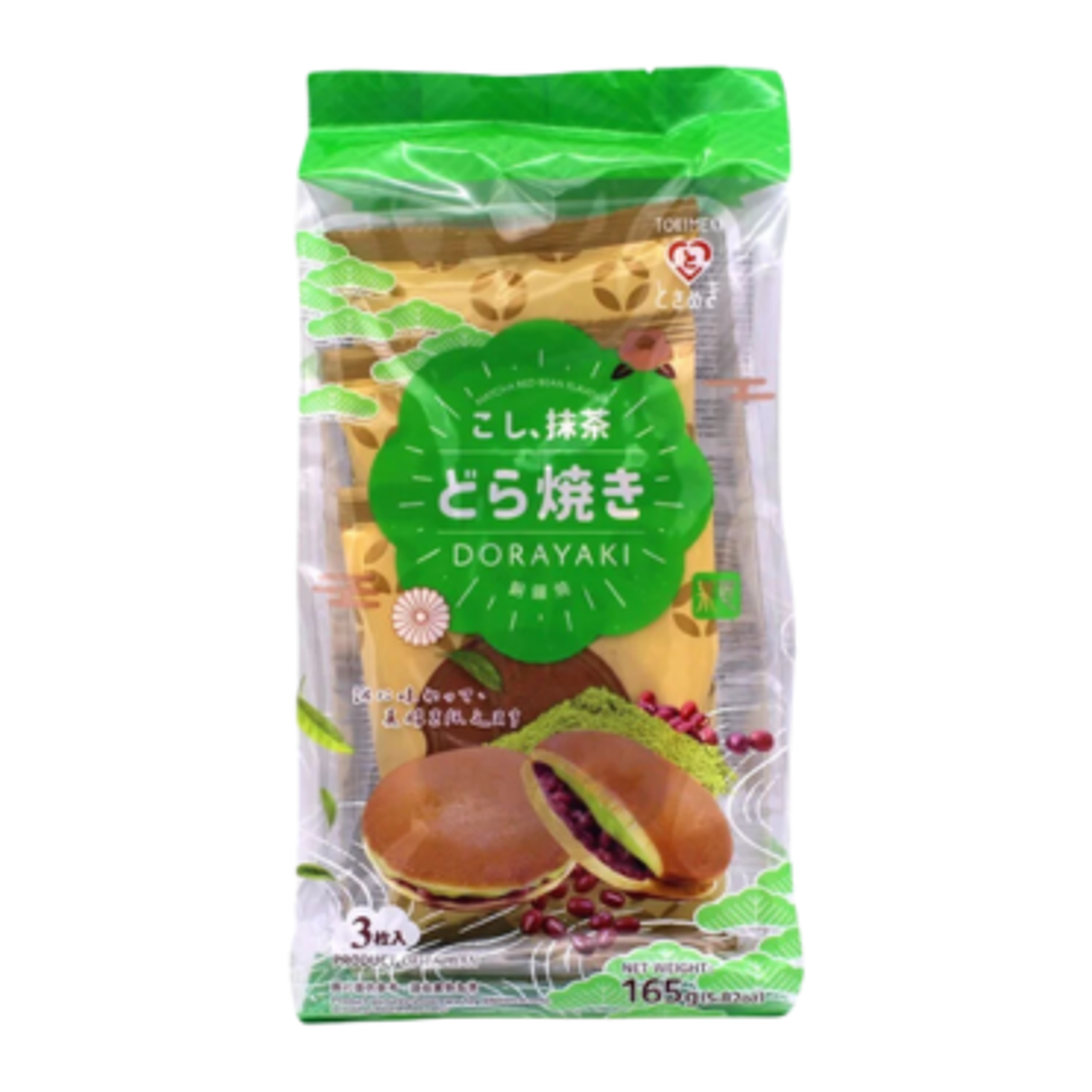 Tokimeki Dorayaki Matcha Red Bean 165g - Traditional Japanese Treat