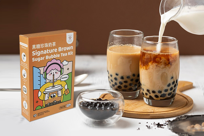 Tokimeki Signature Brauner Zucker Bubble Tea Kit 255g - Einfache Zubereitung in wenigen Schritten