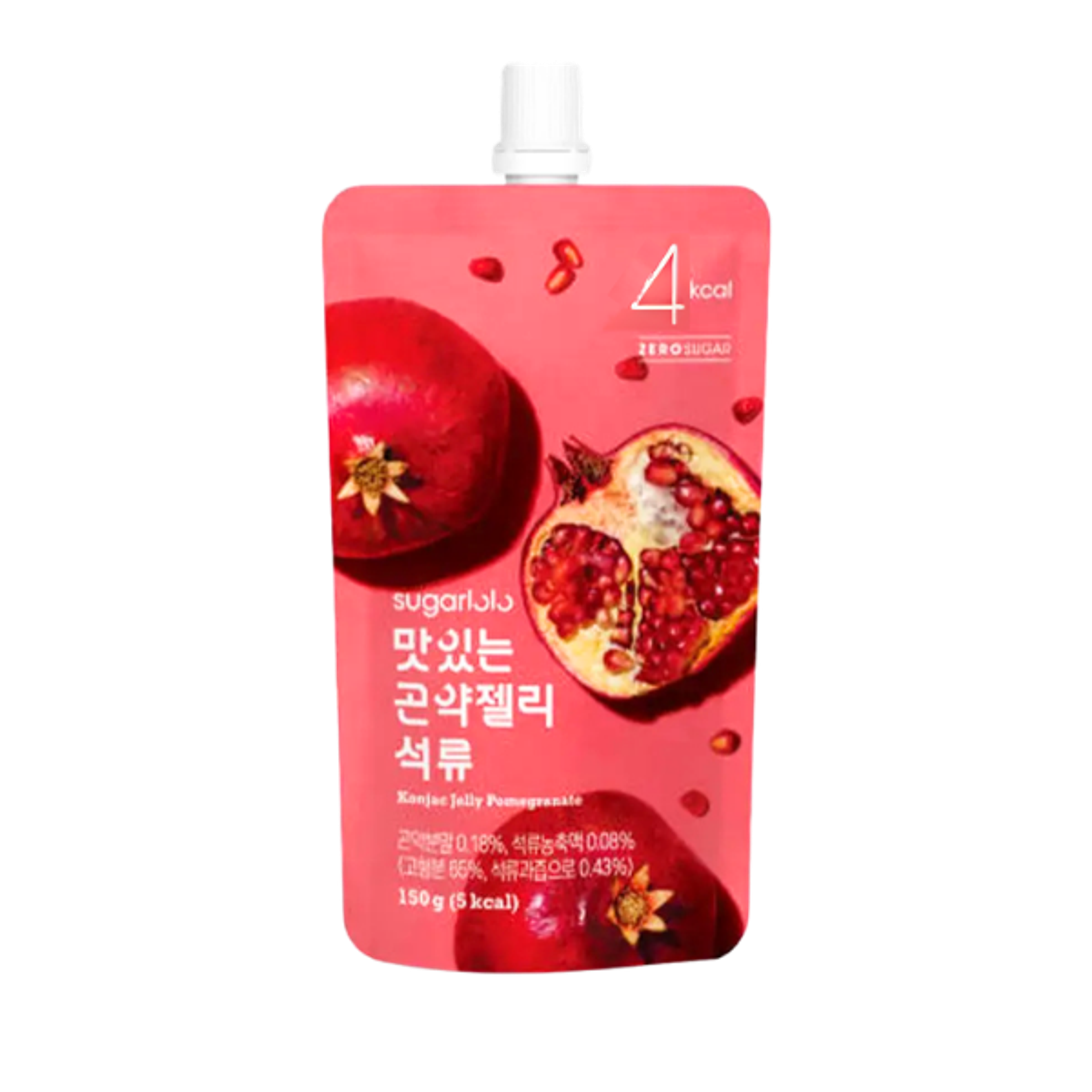 Intake Sugarlolo Konjac Jelly Granatapfel 150g - Praktisch für unterwegs: Genieße es jederzeit und überall.