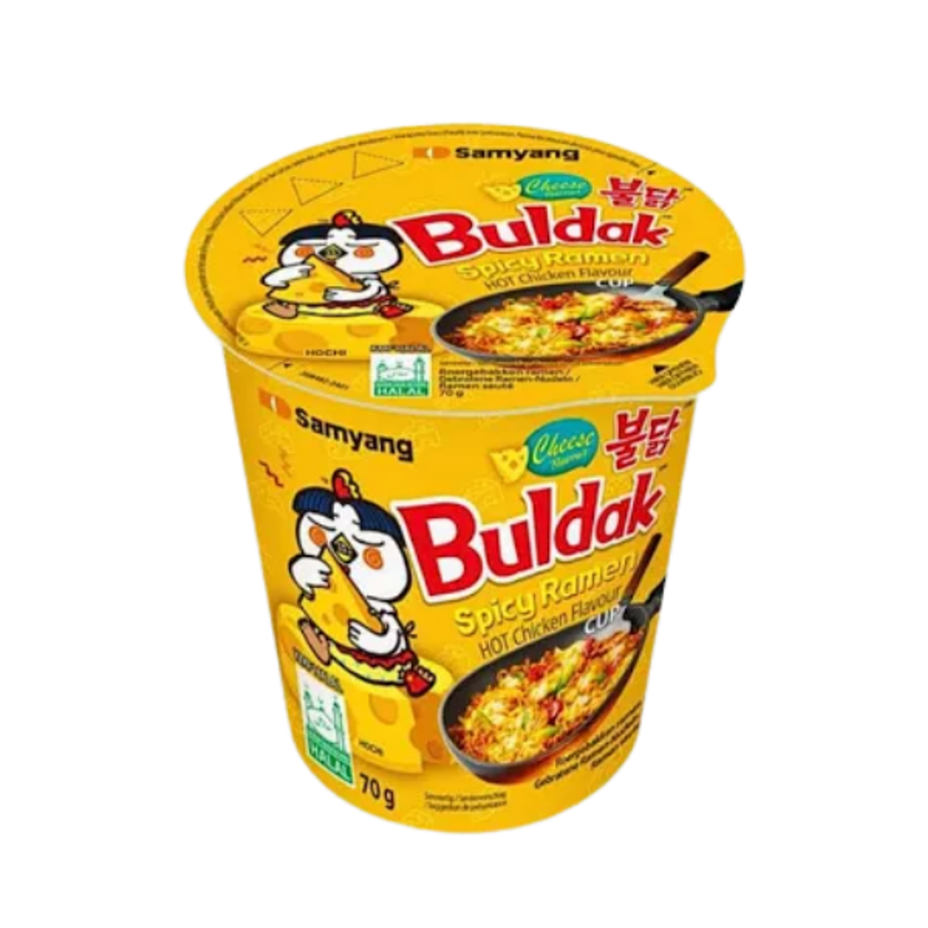 SAMYANG Hot Chicken Cheese: Mini Cup Ramen mit Käse | 80g Genuss