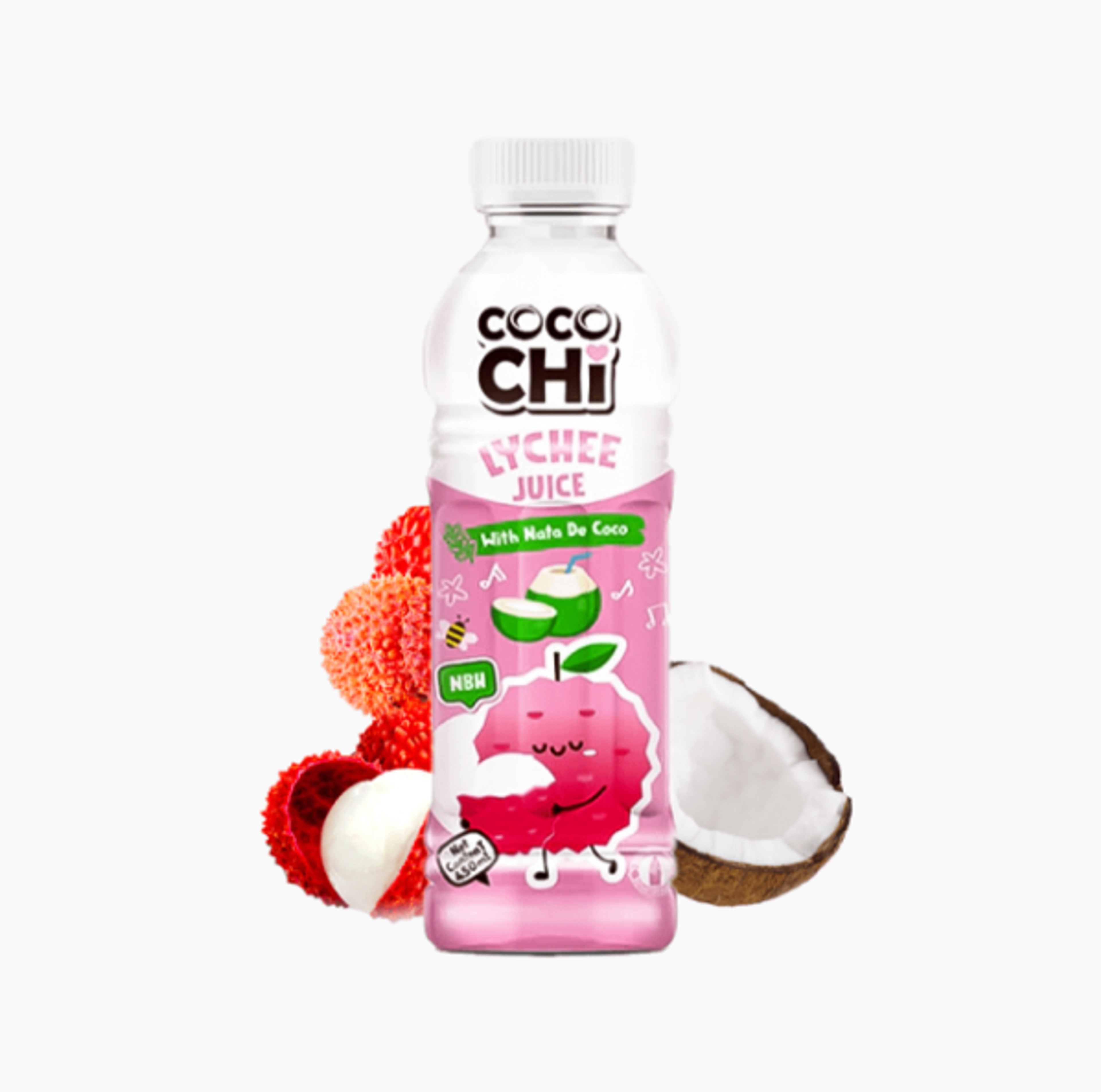 COCOCHI Lychee Nata De Coco 450ml – Erfrischendes Getränk