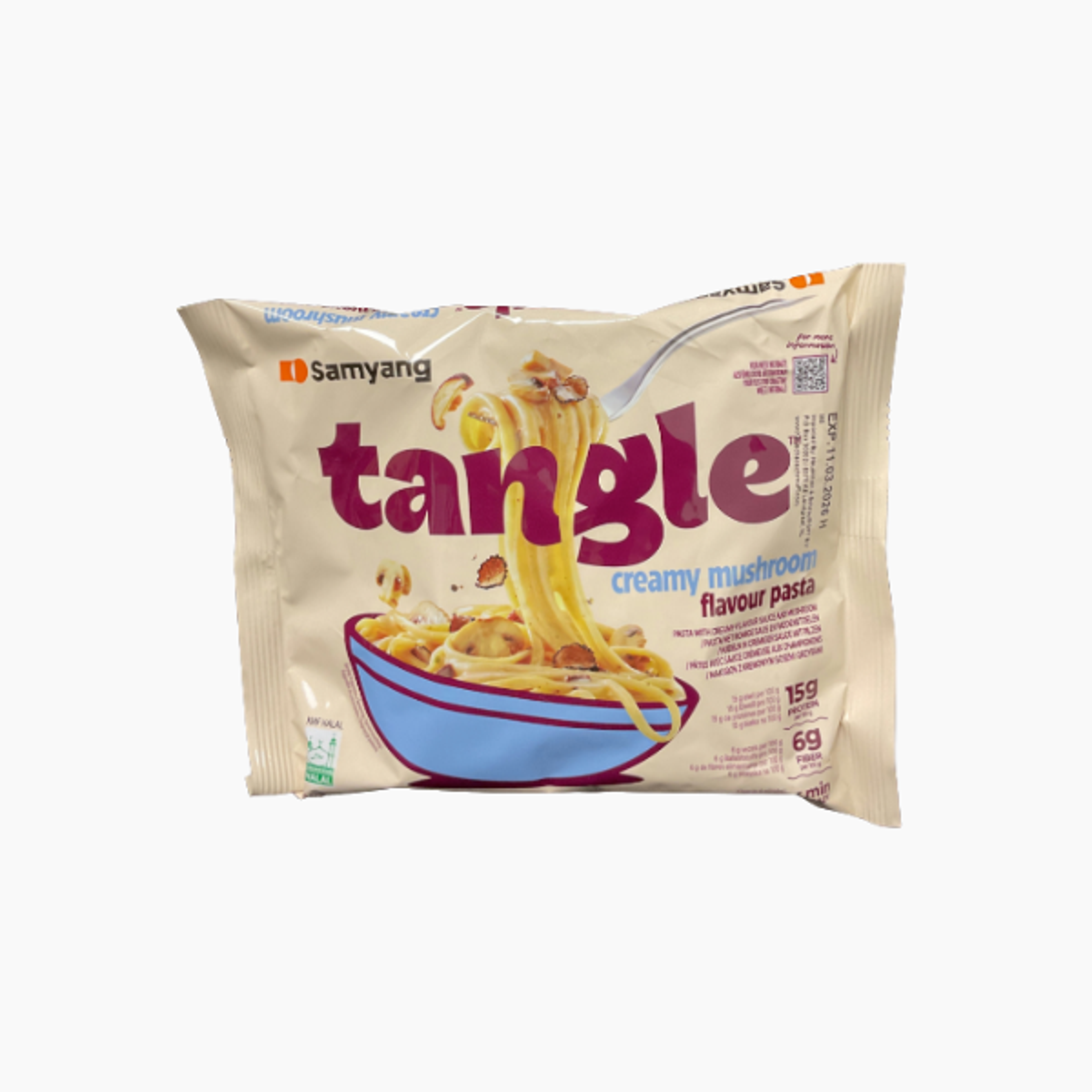 SAMYANG Tangle Cremige Pilz Pasta 105g – Schnell & Aromatisch