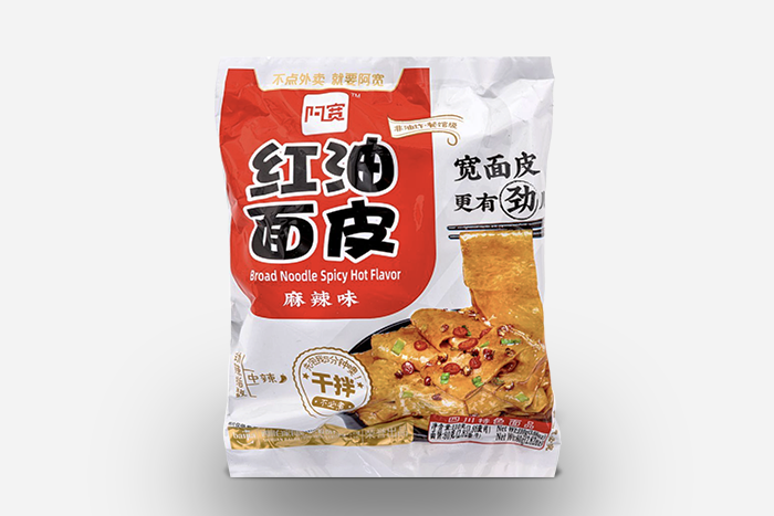 Baijia A-Kuan Sichuan Broad Noodle Spicy Hot Flavor 110g - Aromatischer Hauch von Sichuan-Pfefferkörnern