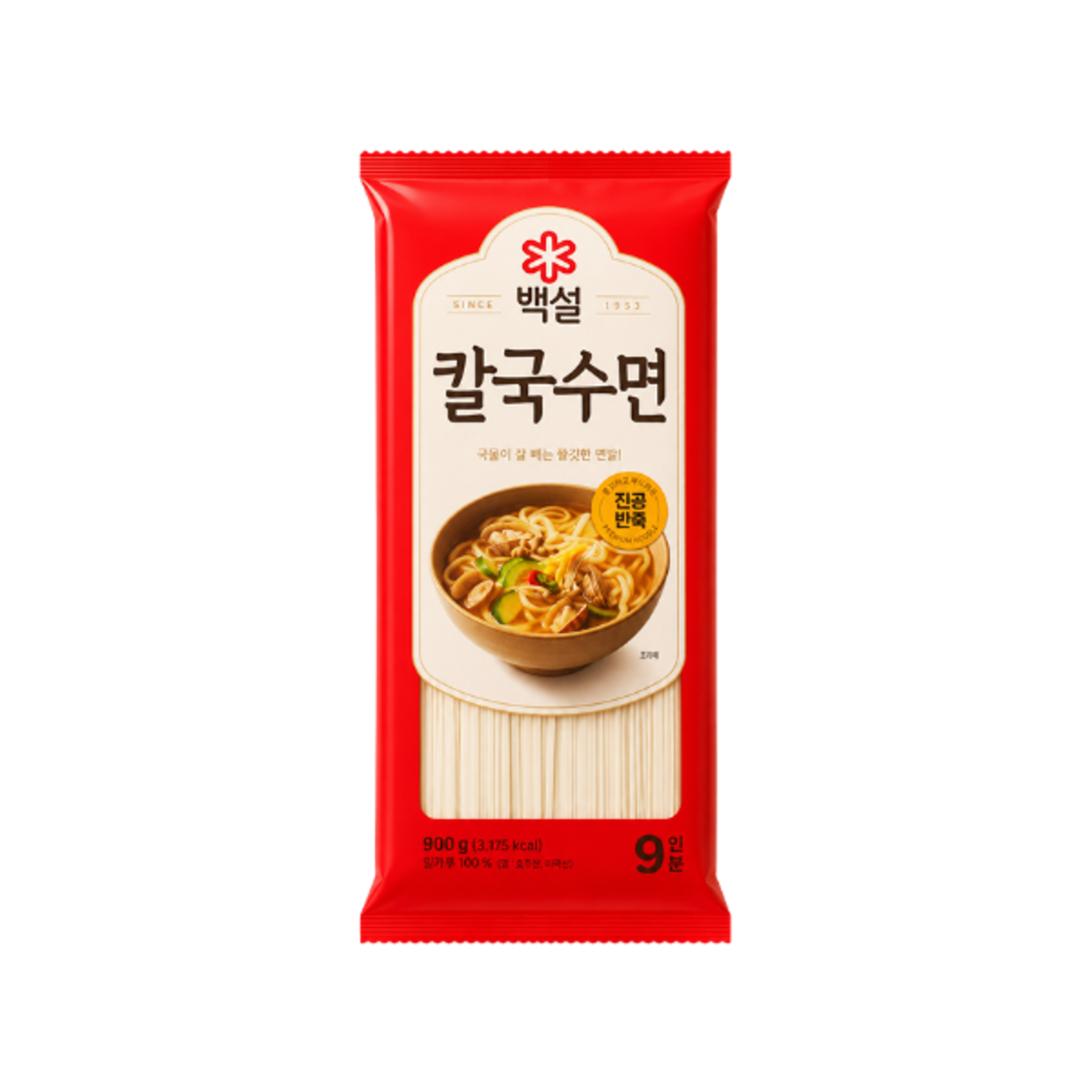 CJ Beksul Korean Bandnudeln 900g | Koreanische breite Nudeln für Kalguksu & mehr