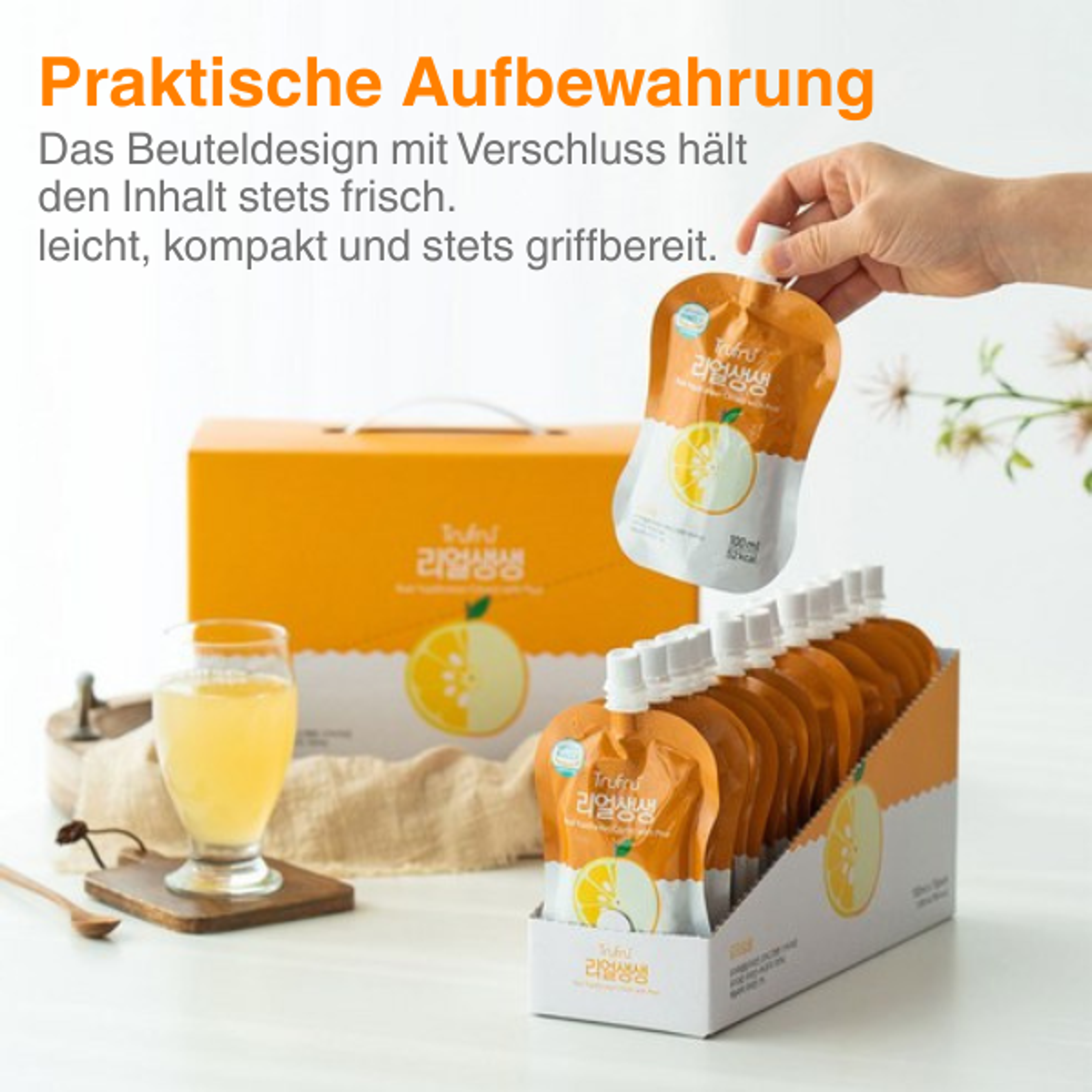 Pureplan Premium Korean Juice 100ml x 15 – Yuza & Pear oder Ginger | Natürlich, Ohne Zusatzstoffe | Reich an Vitamin C & Antioxidantien | Für Immunsystem & Vitalität