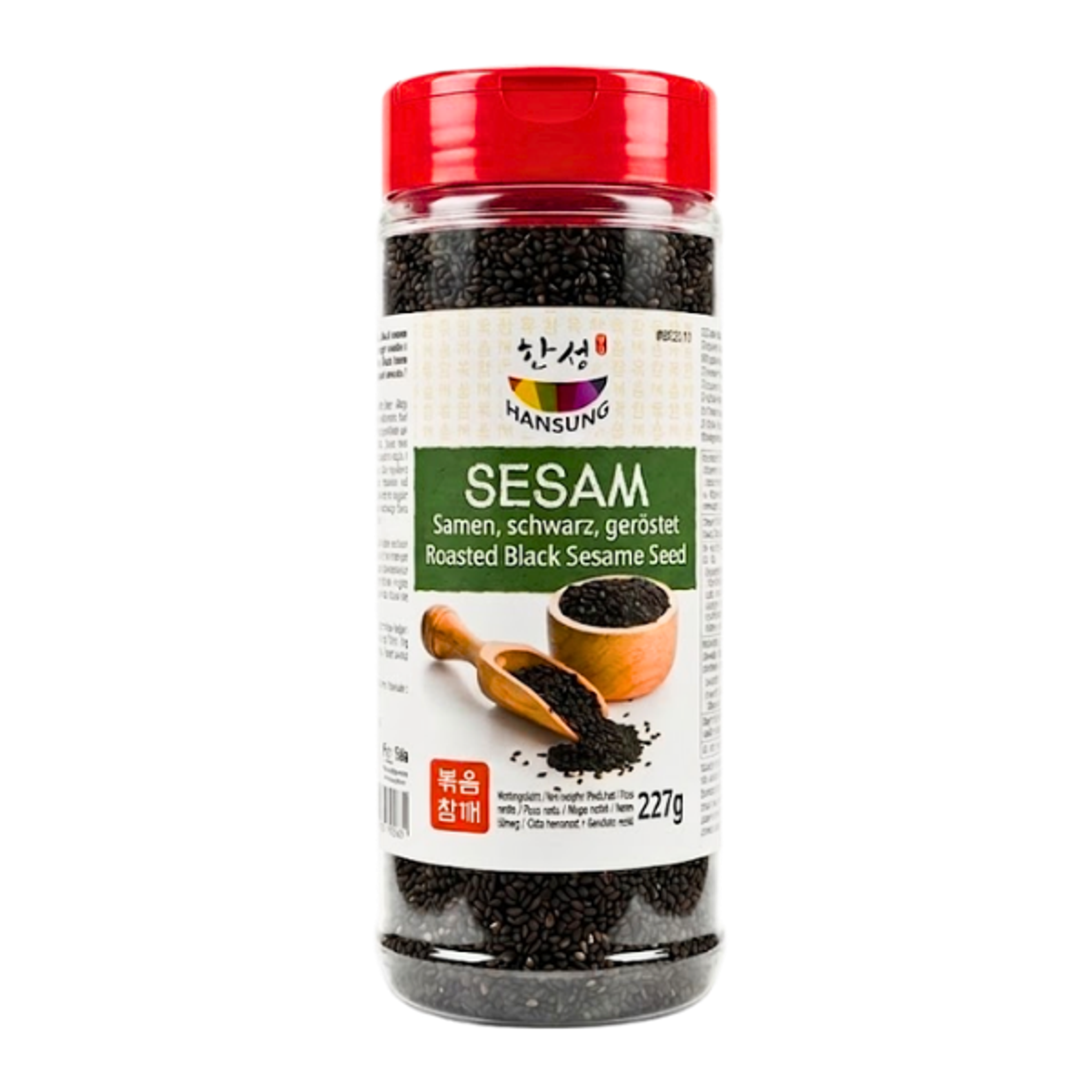 HANSUNG Schwarzer Sesam geröstet 227g | Asiatisches Sesam Topping