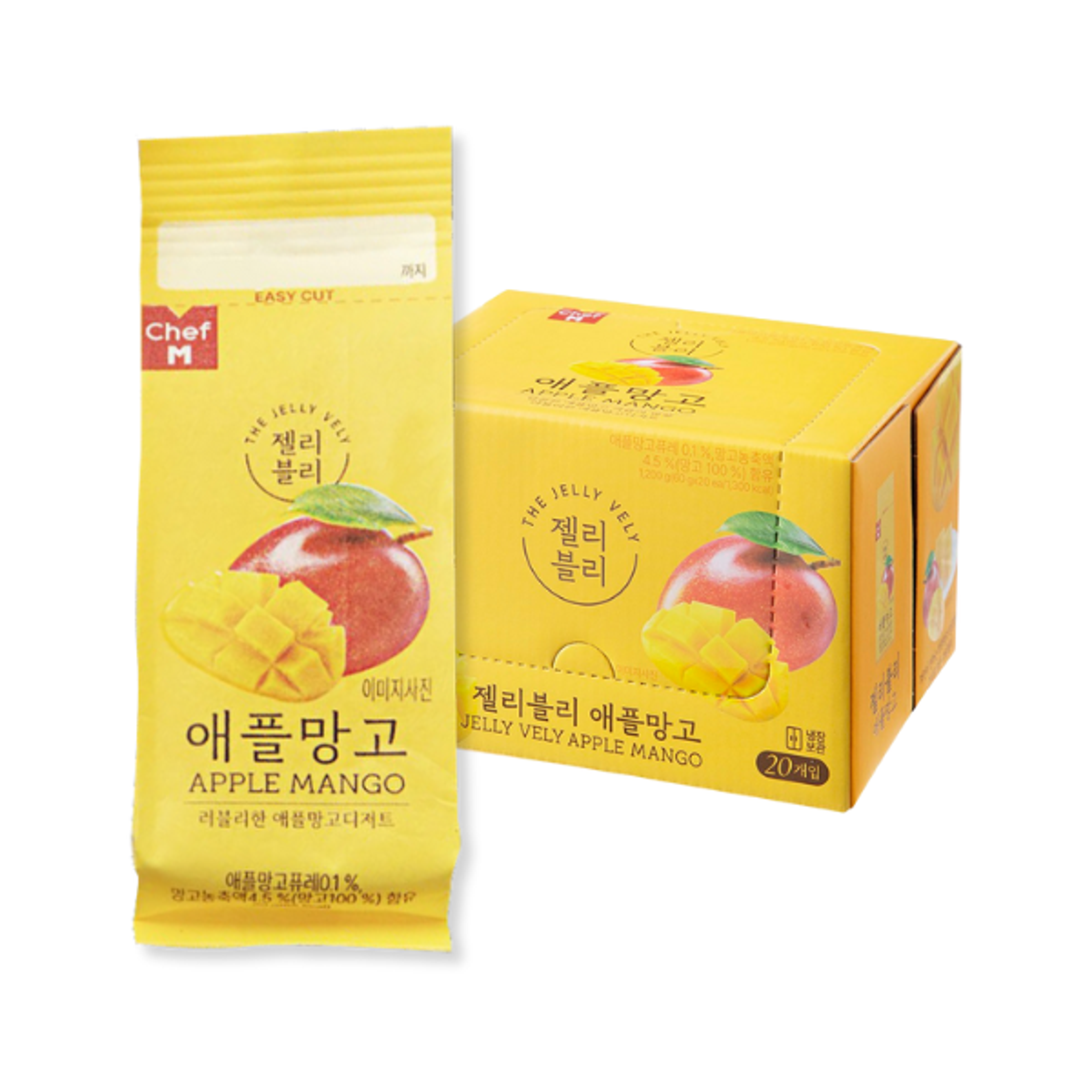 JELLYVELY Apple Mango Zero Sugar Jelly 60g | Fruchtiges Jelly aus Korea