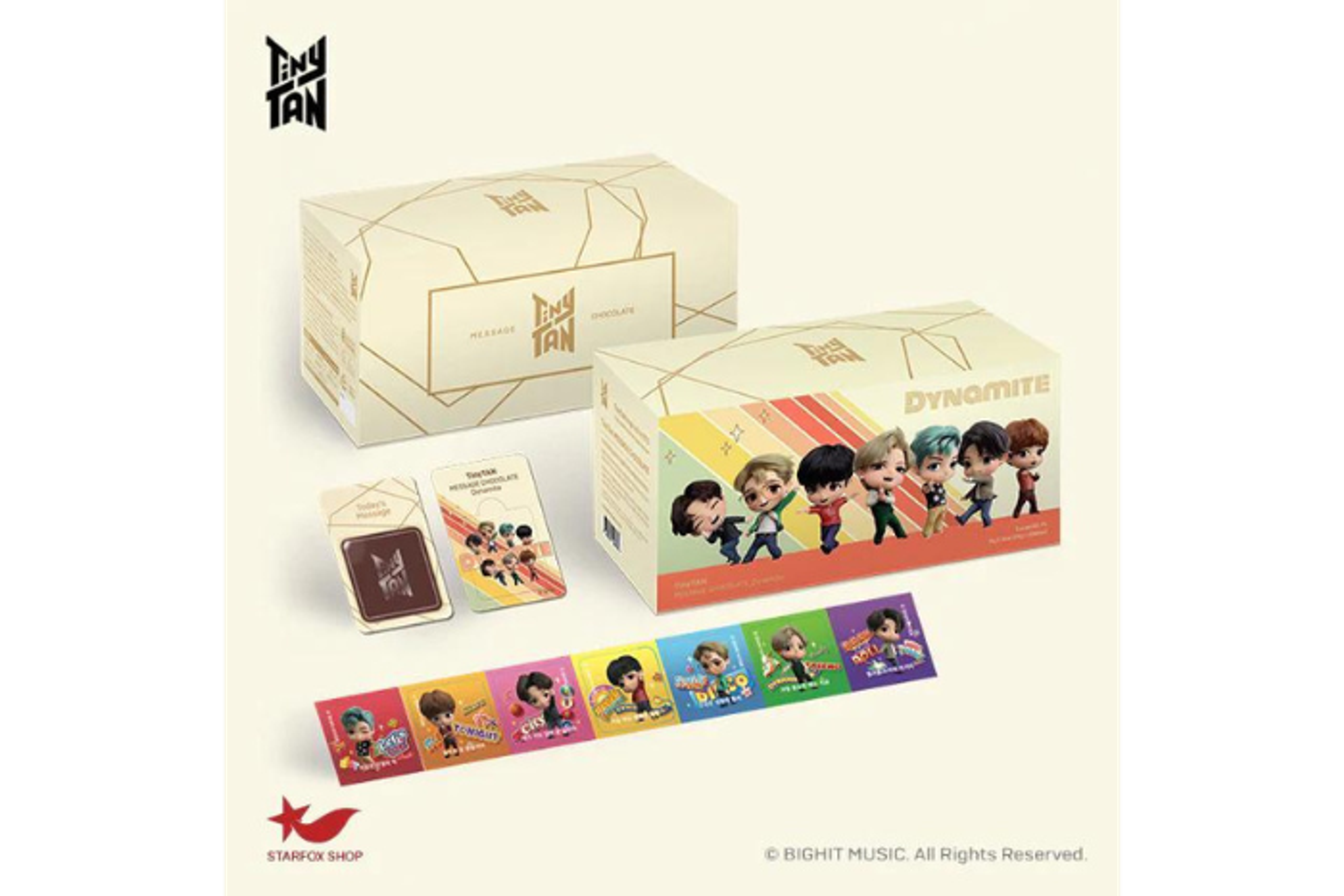 BTS TinyTan Message Chocolate – Dynamite