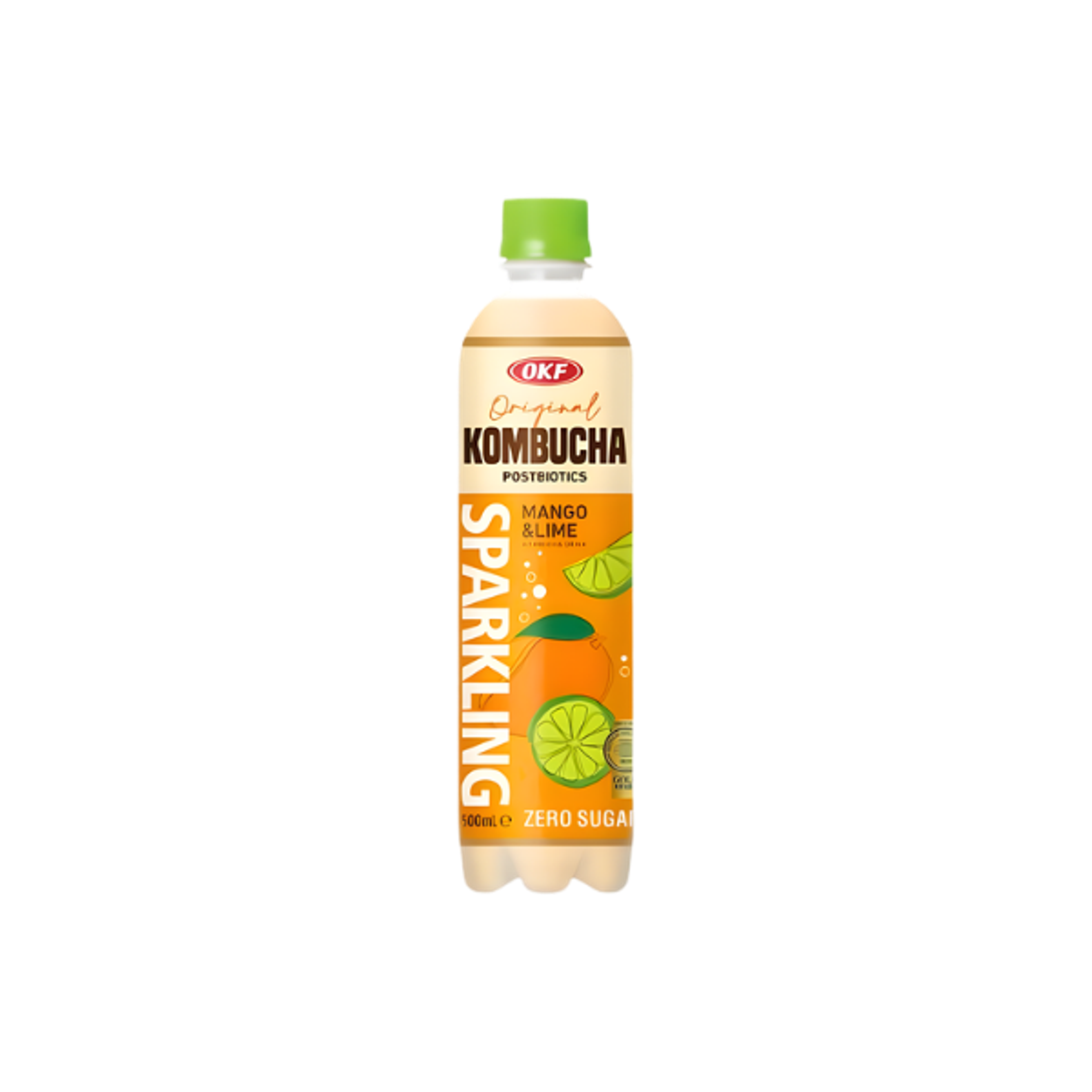 OKF Kombucha Zero Sugar Mango & Lime 500ml | Fruchtig & spritzig